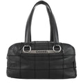 Chanel Choco Bar Quilted Caviar Shoulder Bag