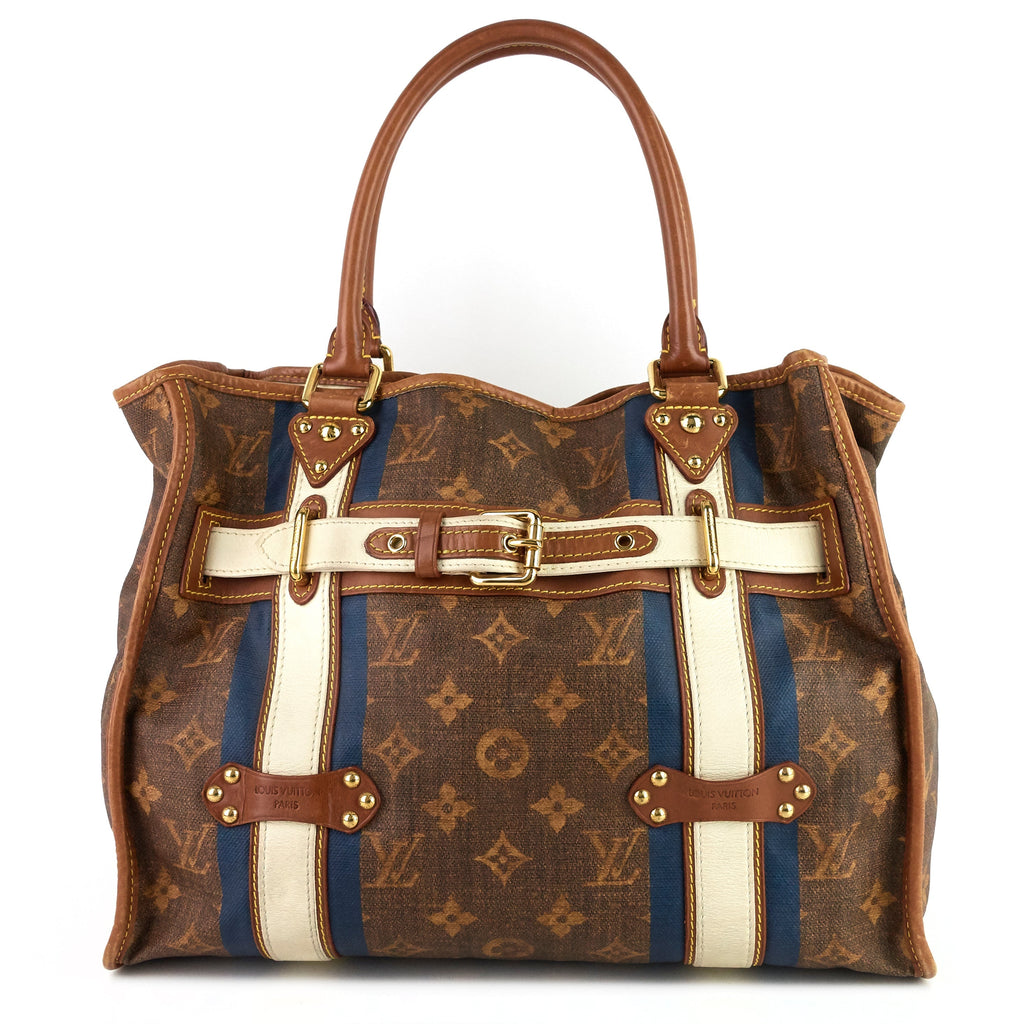 Louis Vuitto Rayures Tisse GM Monogram Canvas Bag