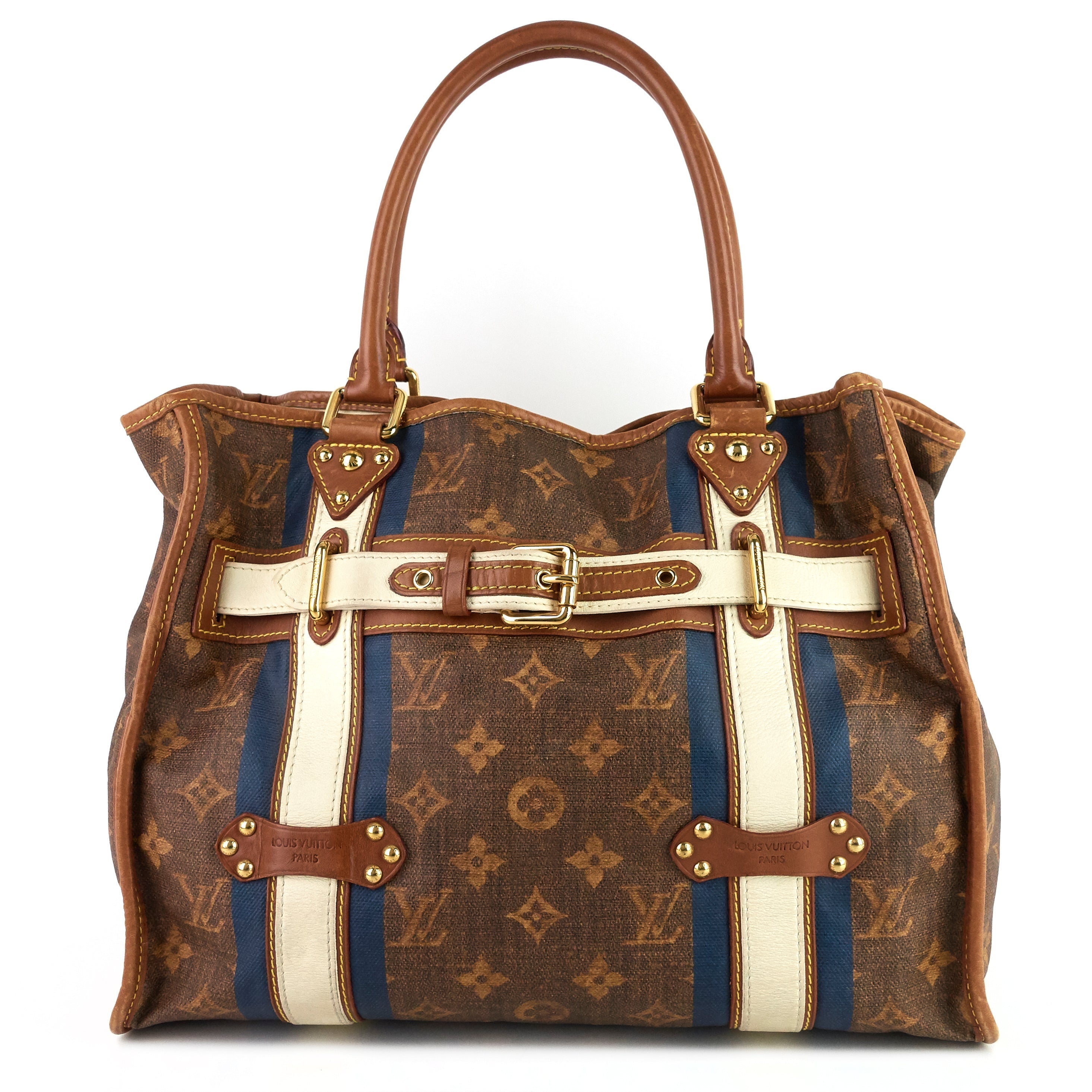 Louis Vuitto Rayures Tisse GM Monogram Canvas Bag