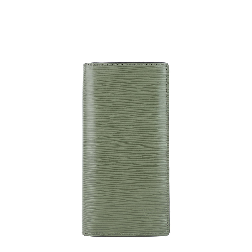 Louis Vuitto Brazza Green Epi Leather Wallet