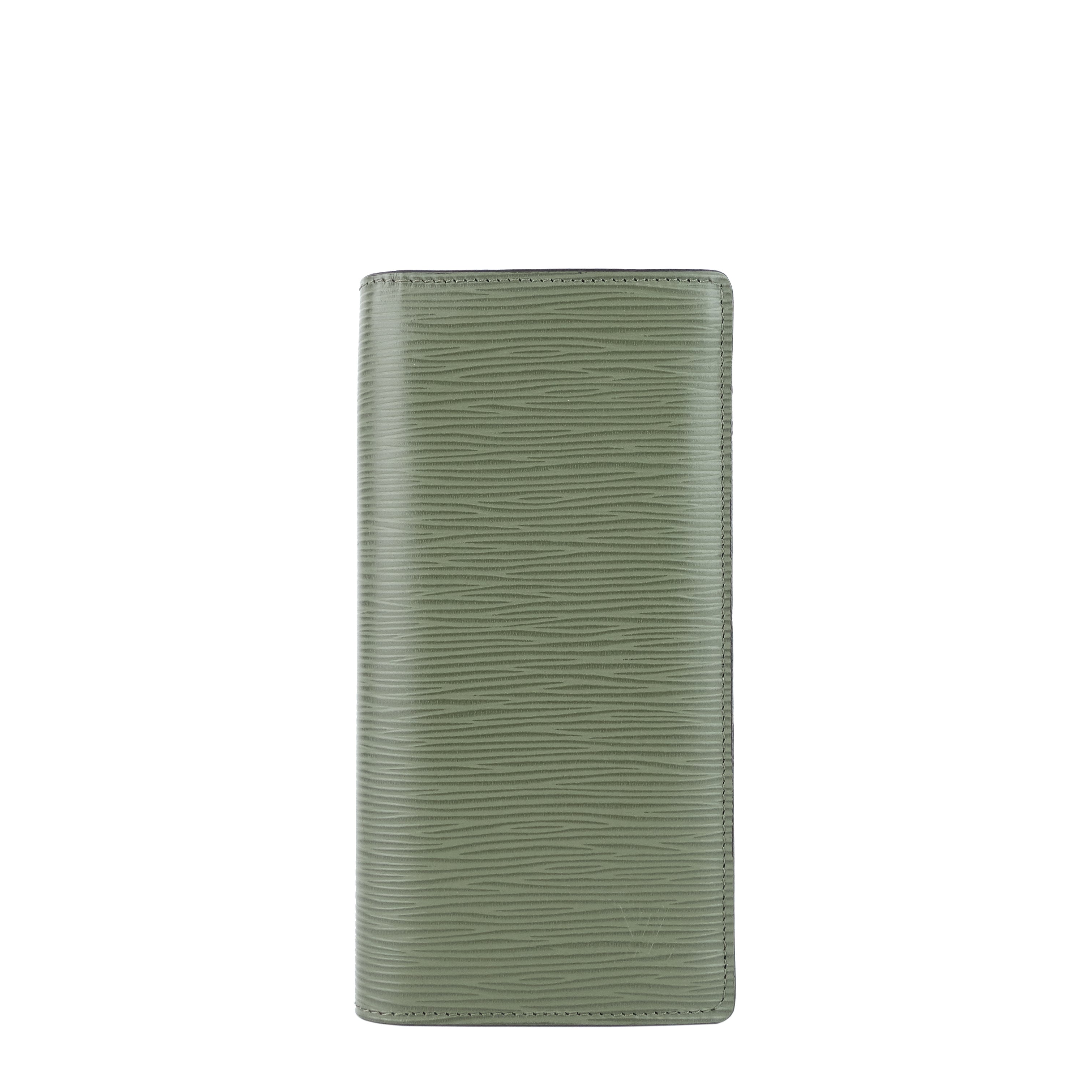 Louis Vuitto Brazza Green Epi Leather Wallet