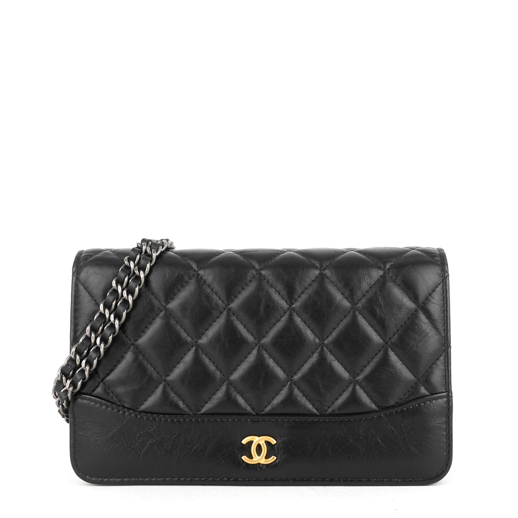Chanel Gabrielle MatelassÃ© Calfskin Wallet on Chain WOC