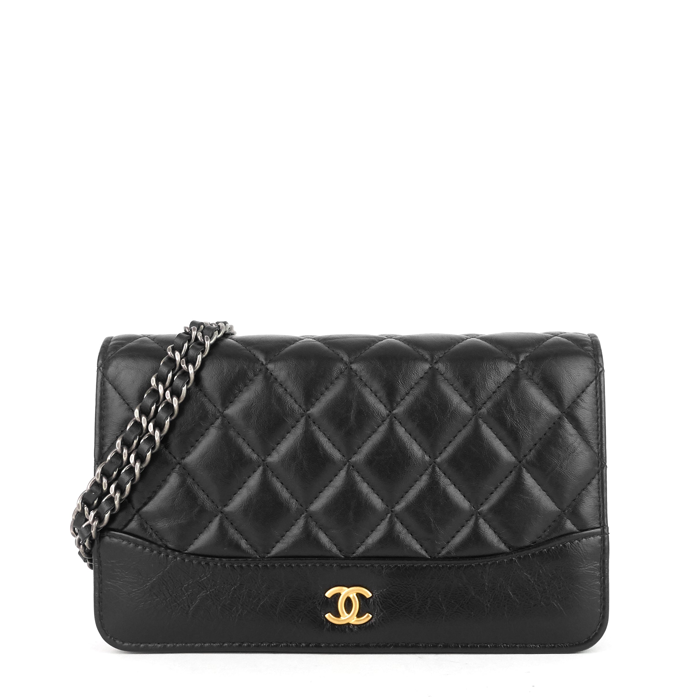 Chanel Gabrielle MatelassÃ© Calfskin Wallet on Chain WOC