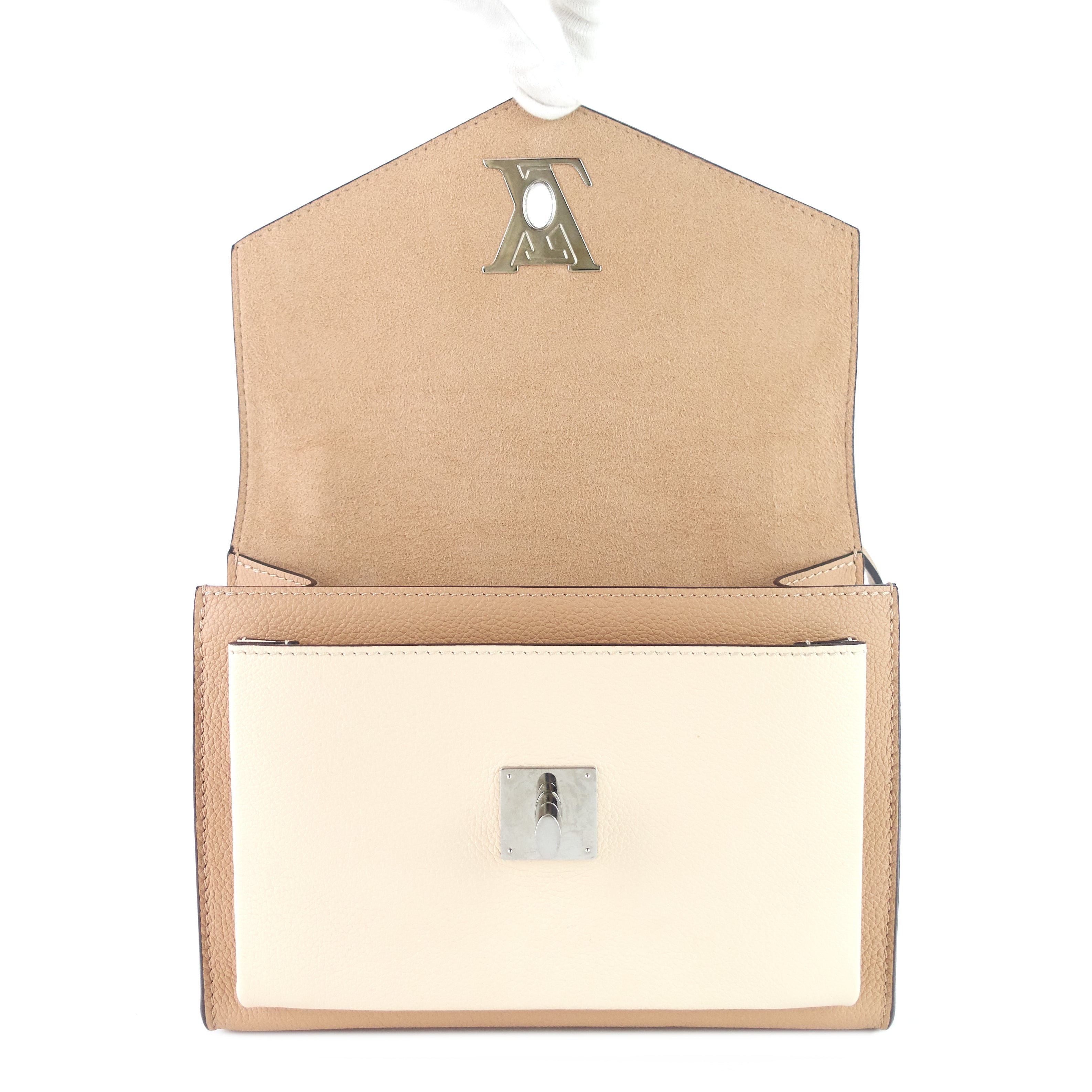 Louis Vuitto Mylockme BB Calfskin Leather Chain Shoulder Bag
