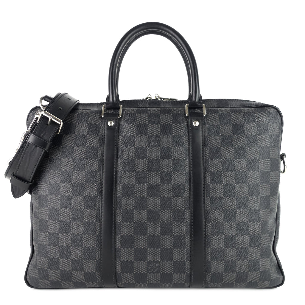 Louis Vuitto Porte-Documents Voyage PM Damier Graphite Canvas Briefcase Bag