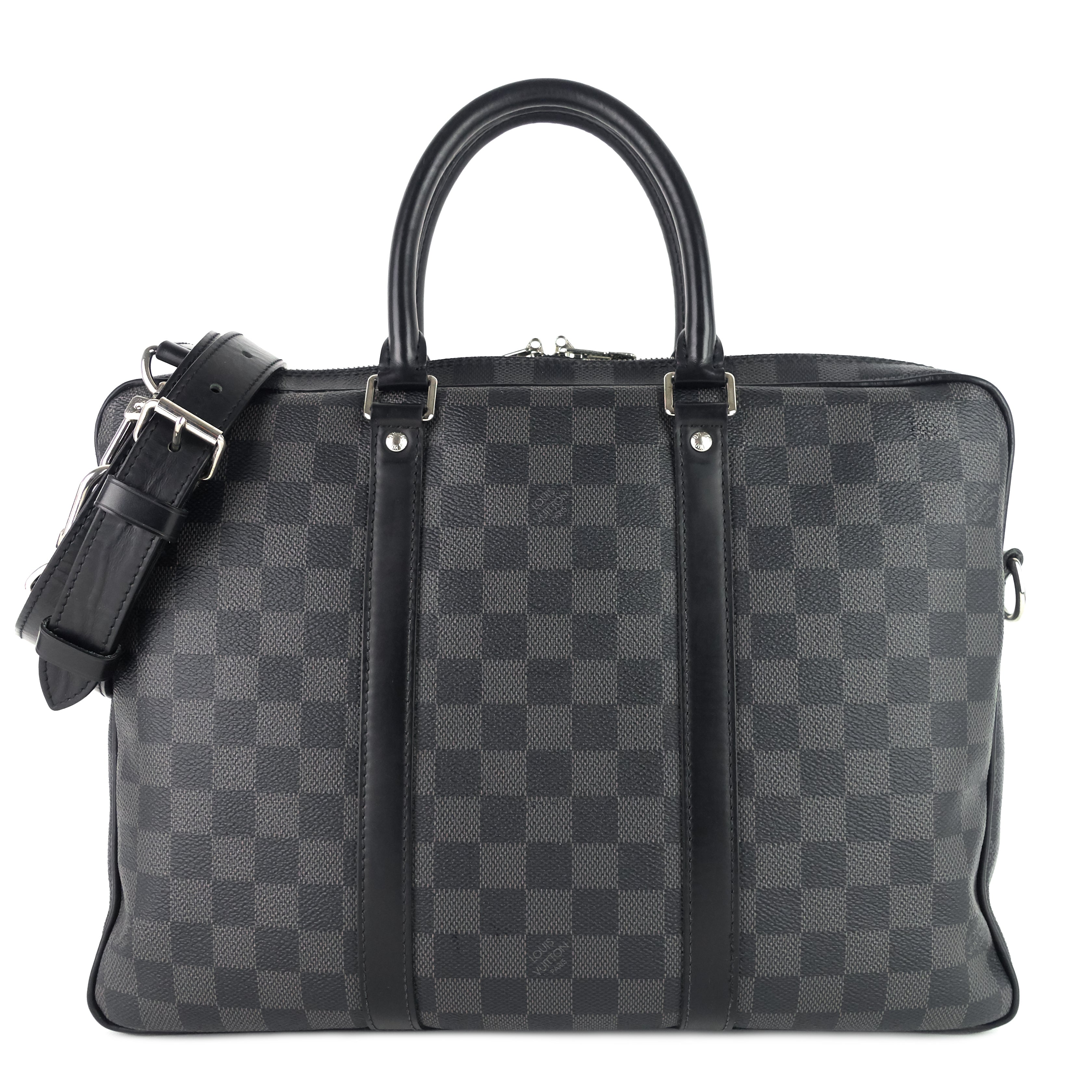Louis Vuitto Porte-Documents Voyage PM Damier Graphite Canvas Briefcase Bag