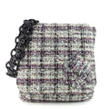 Chanel Floral AppliquÃ© Tweed Messenger Bag