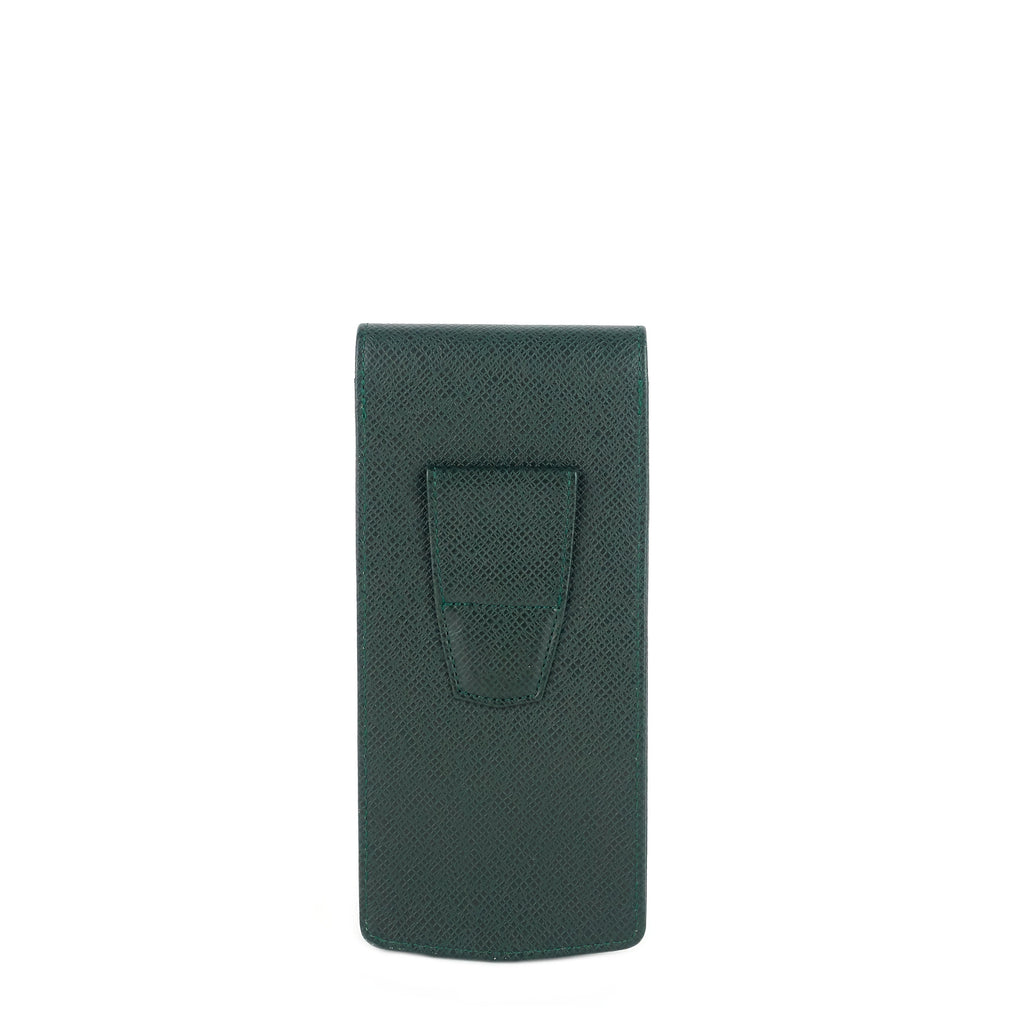 Louis Vuitto Green Taiga Leather Pen Holder