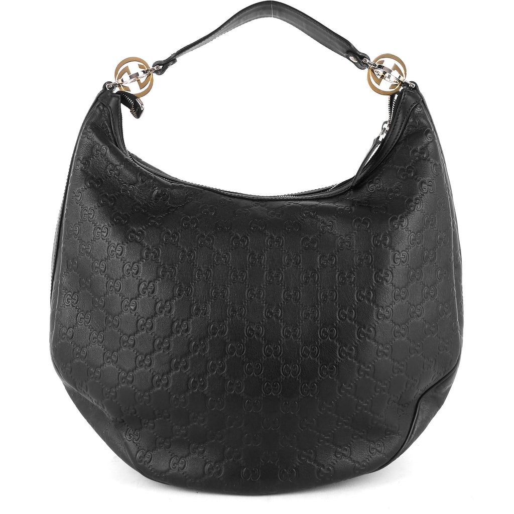 Gucci GG Twins Guccissima Leather Hobo Bag