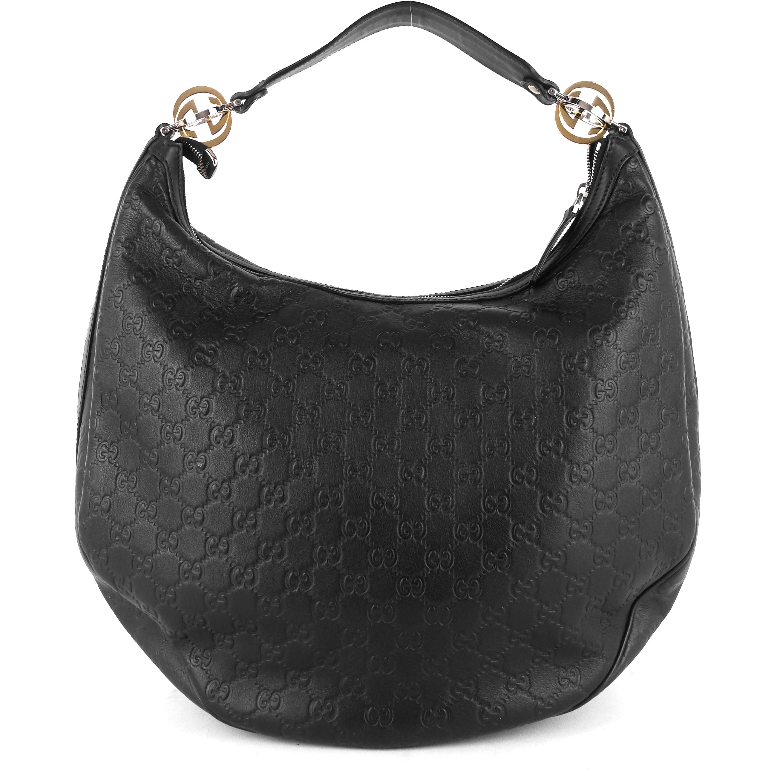 Gucci GG Twins Guccissima Leather Hobo Bag