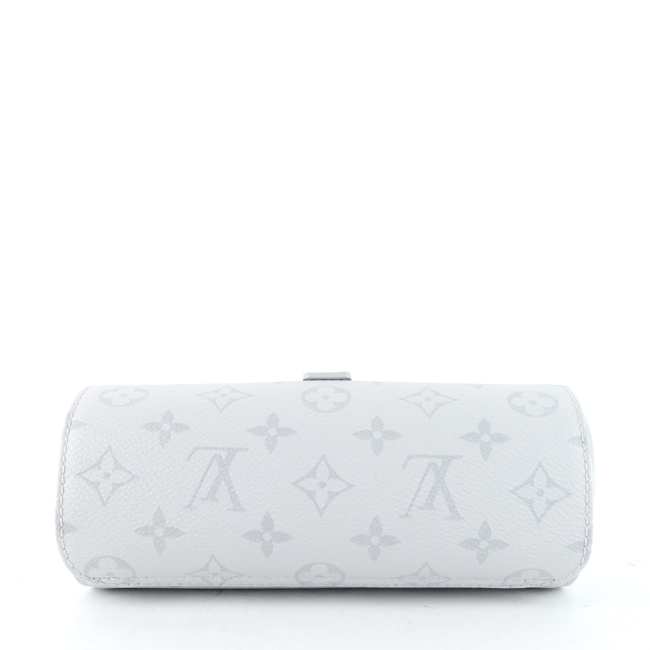 Louis Vuitto 3 Watch Case Monogram Antarctica Canvas Bag