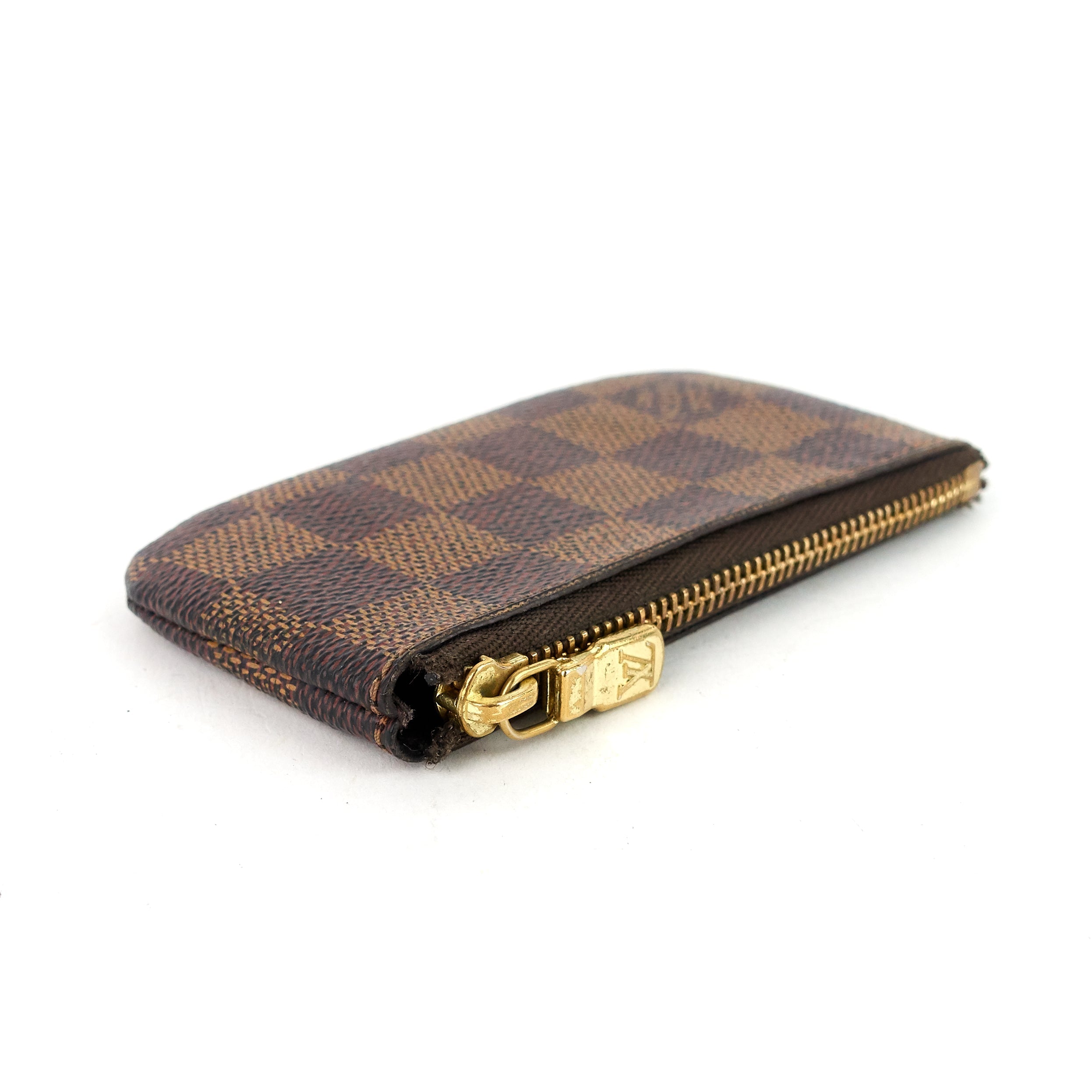 Louis Vuitto Pochette Cles Damier Ebene Key Pouch