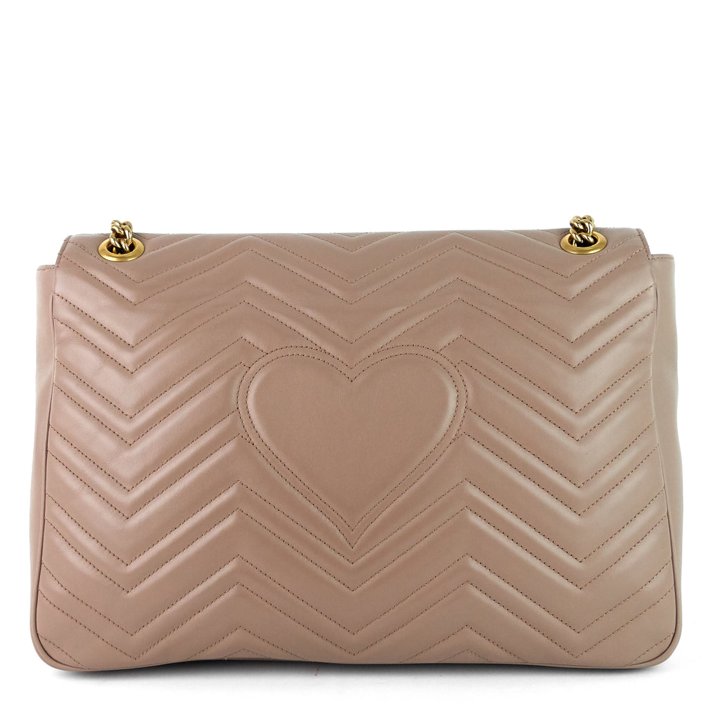 Gucci GG Marmont Large Chevron Leather Bag