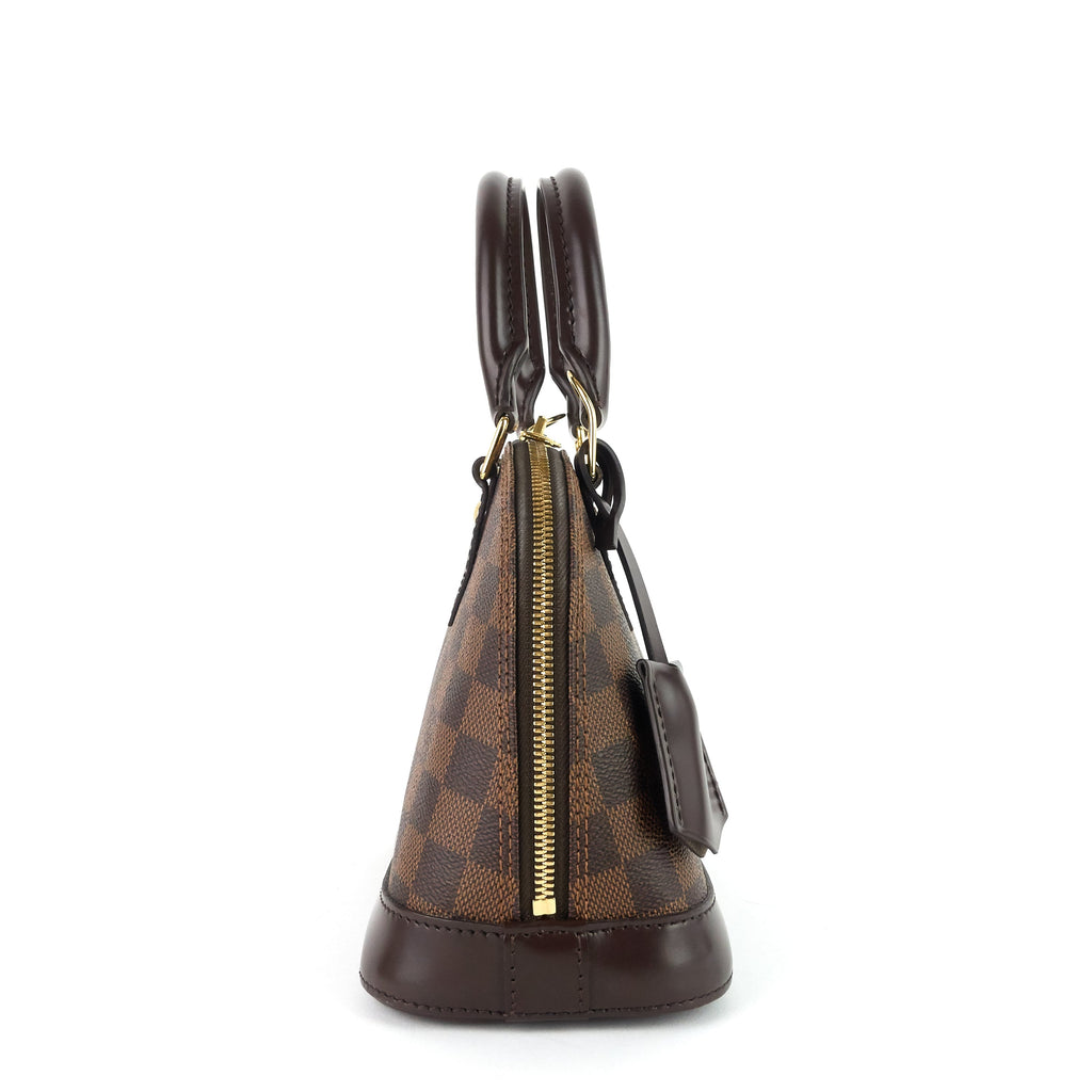 Louis Vuitto Alma BB Damier Ebene Canvas Handbag