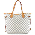 Louis Vuitto Neverfull MM Damier Azur Canvas Bag