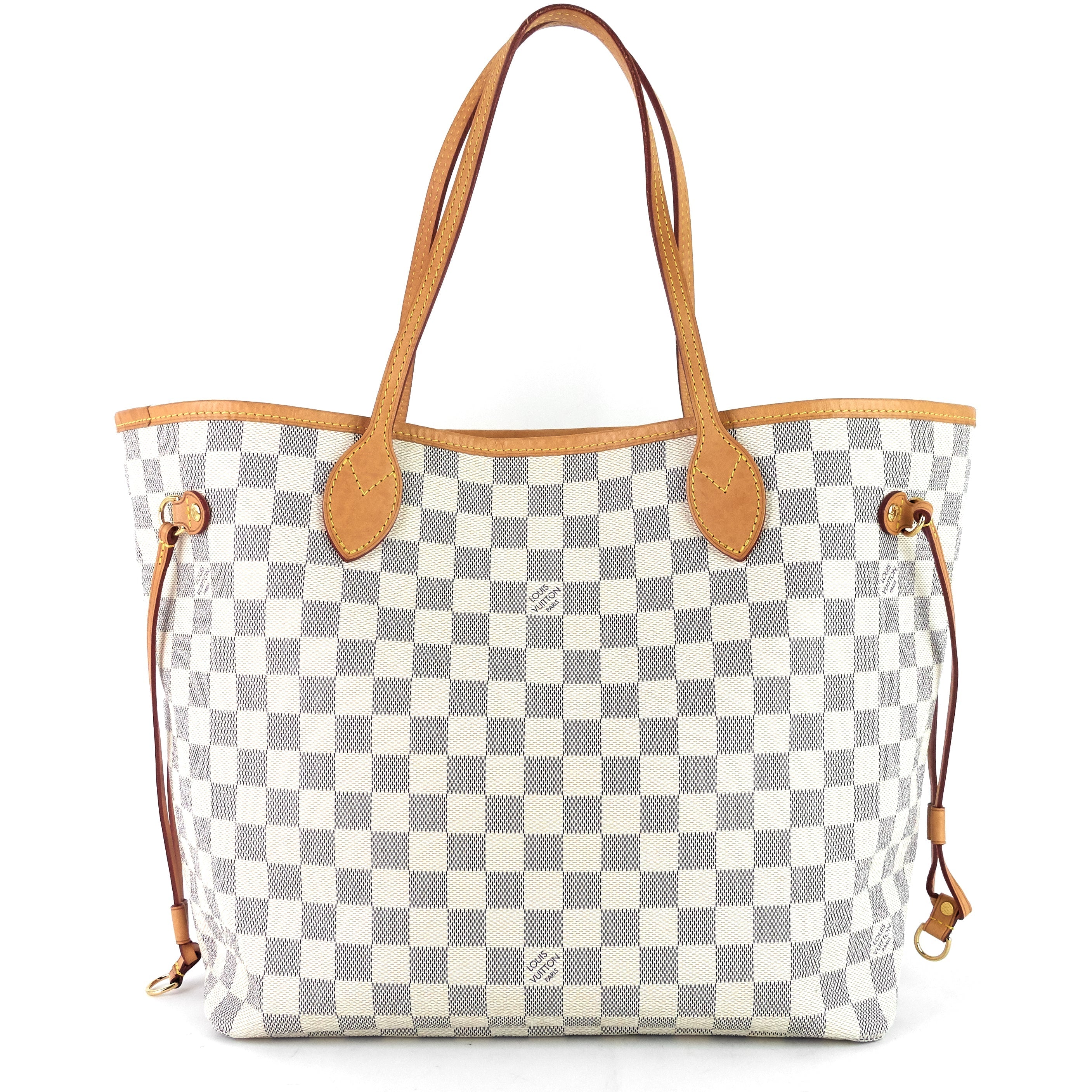 Louis Vuitto Neverfull MM Damier Azur Canvas Bag