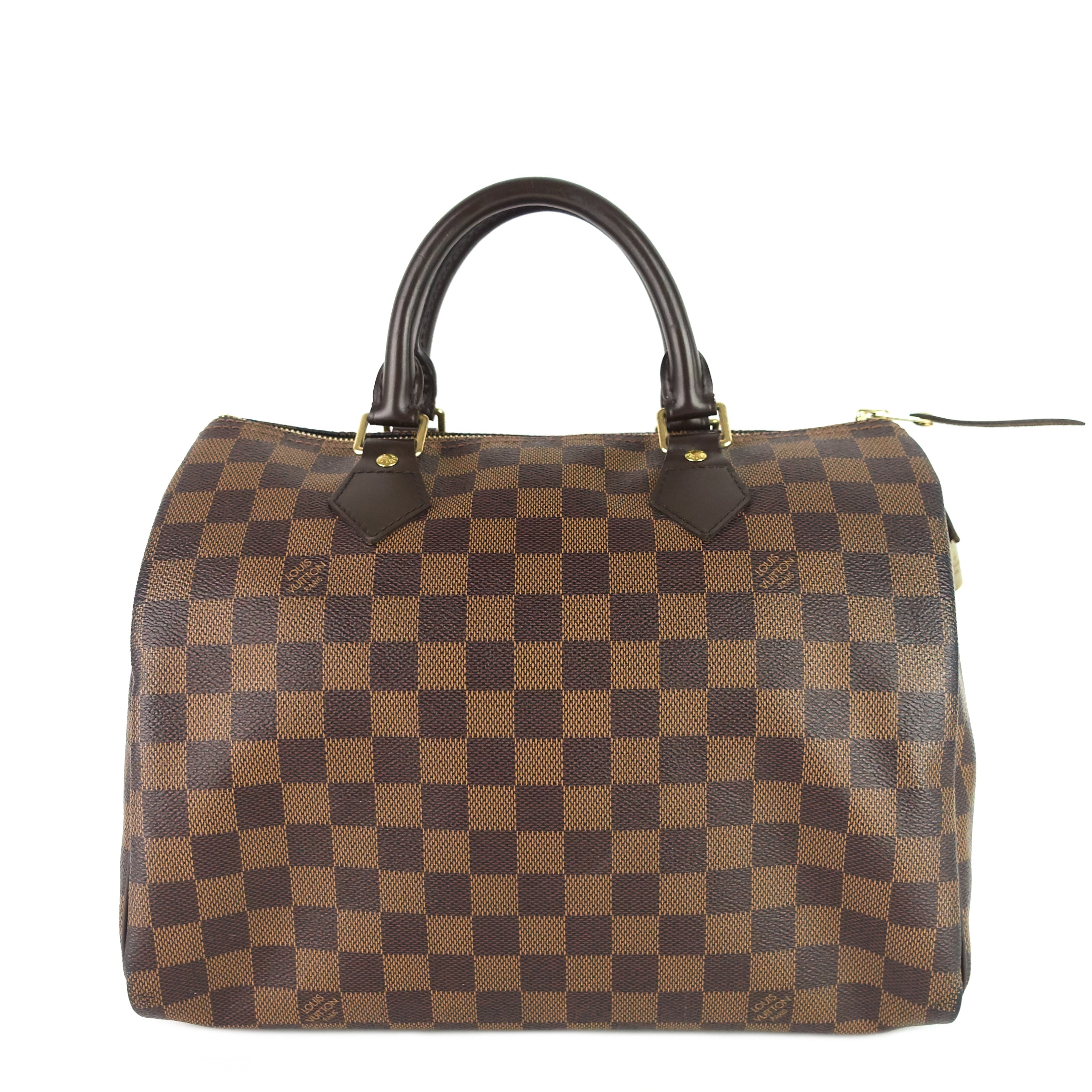 Louis Vuitto Speedy 30 Damier Ebene Canvas Bag