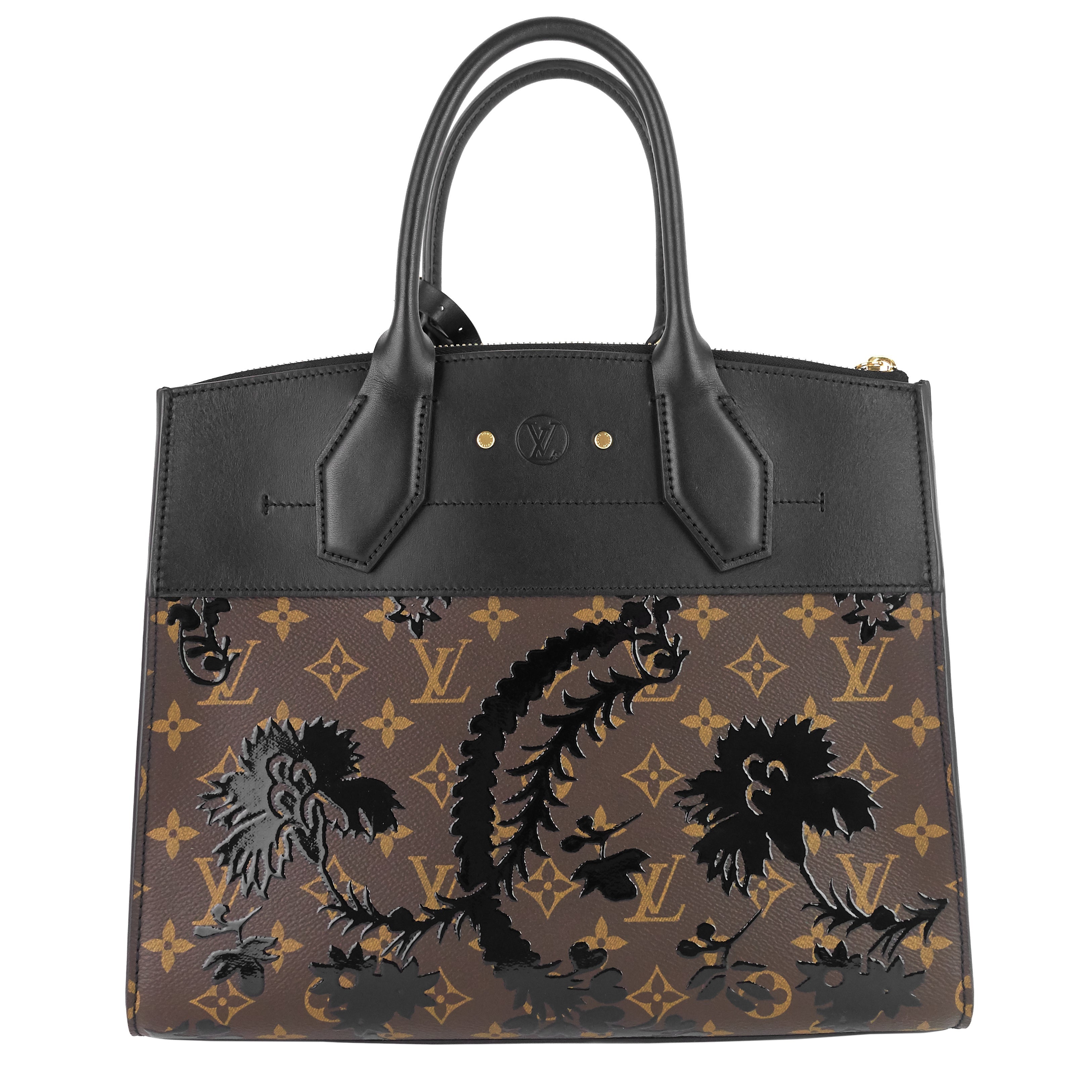 Louis Vuitto City Steamer MM Monogram Blossom Canvas Bag