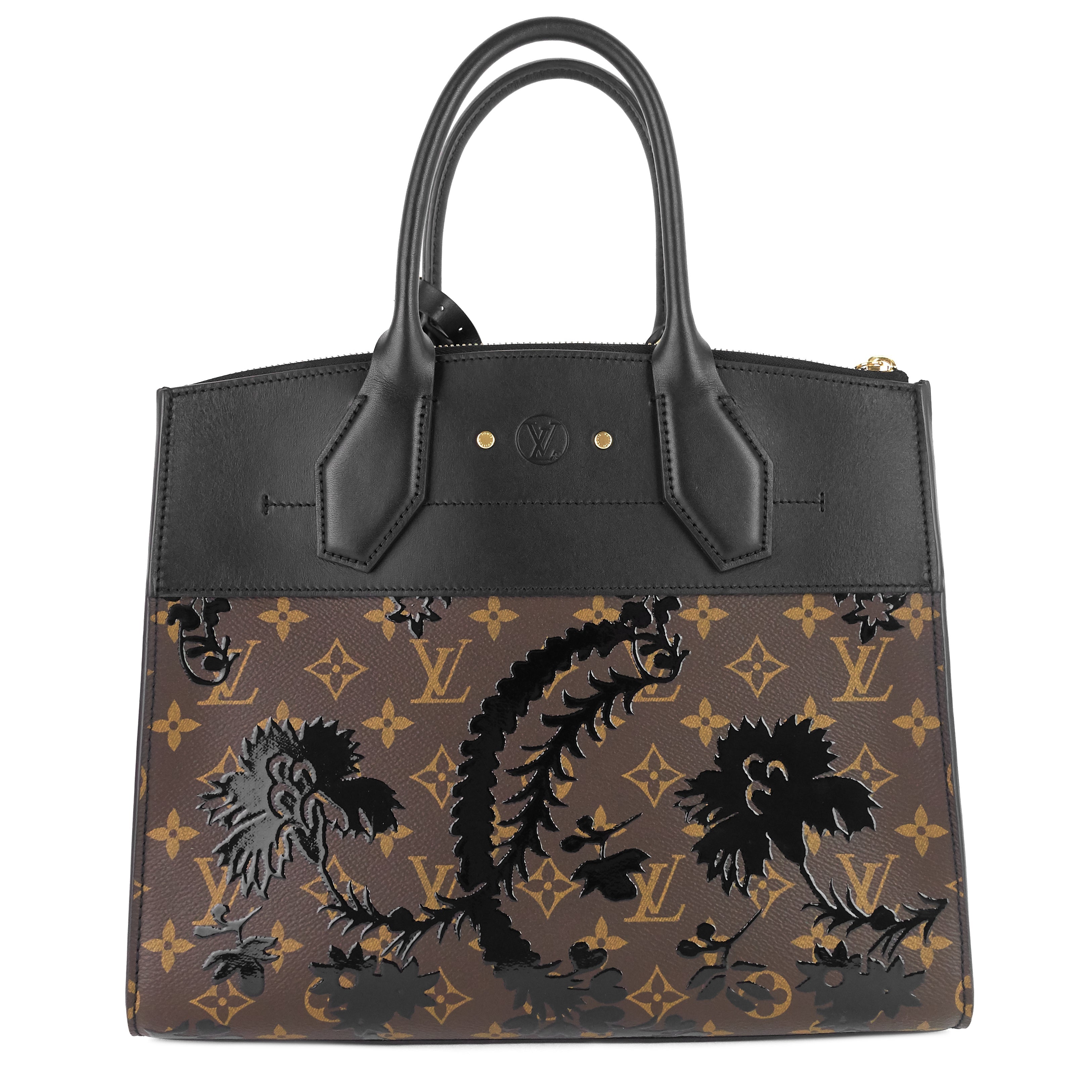 Louis Vuitto City Steamer MM Monogram Blossom Canvas Bag