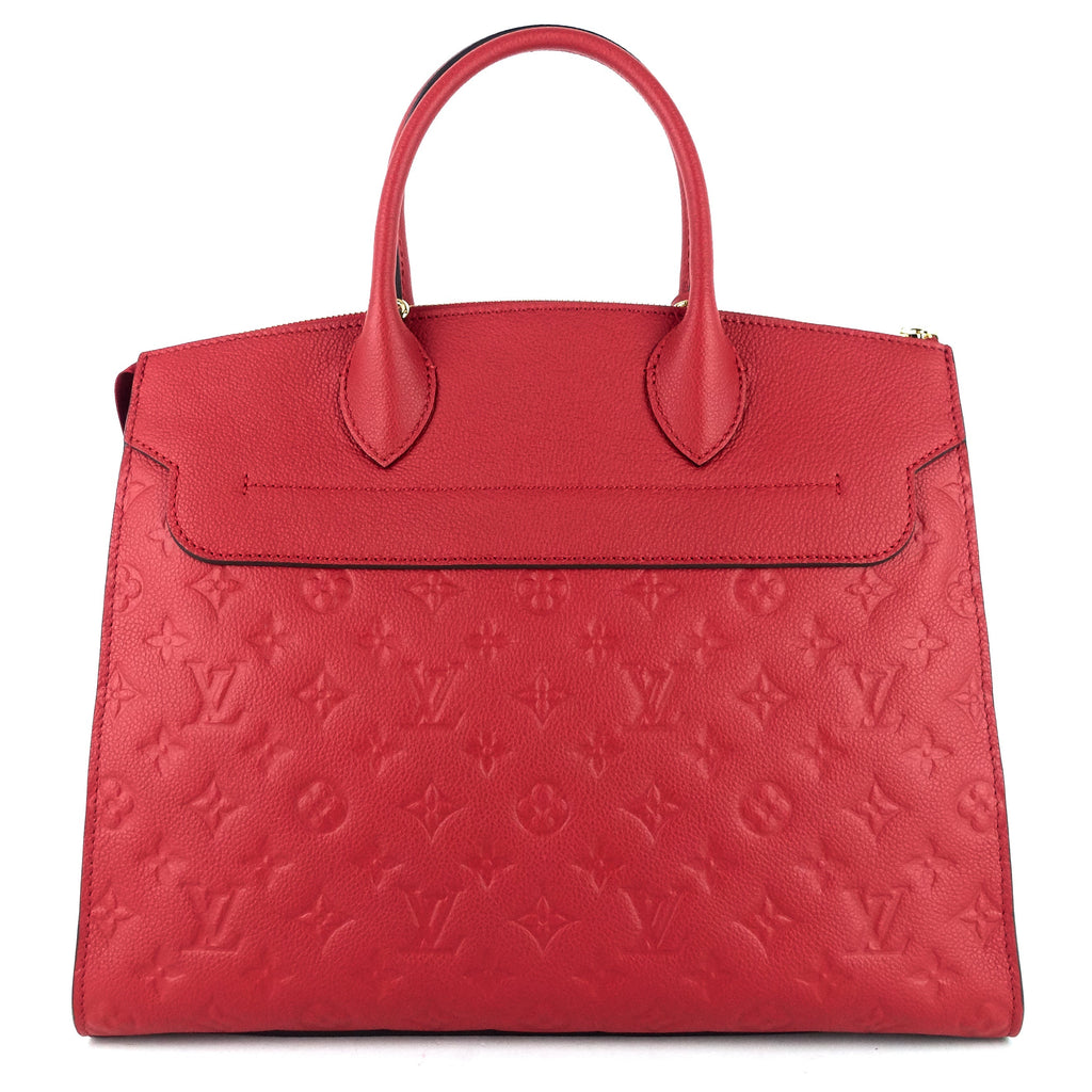 Louis Vuitto Pont-Neuf GM Red Monogram Empreinte Leather Bag