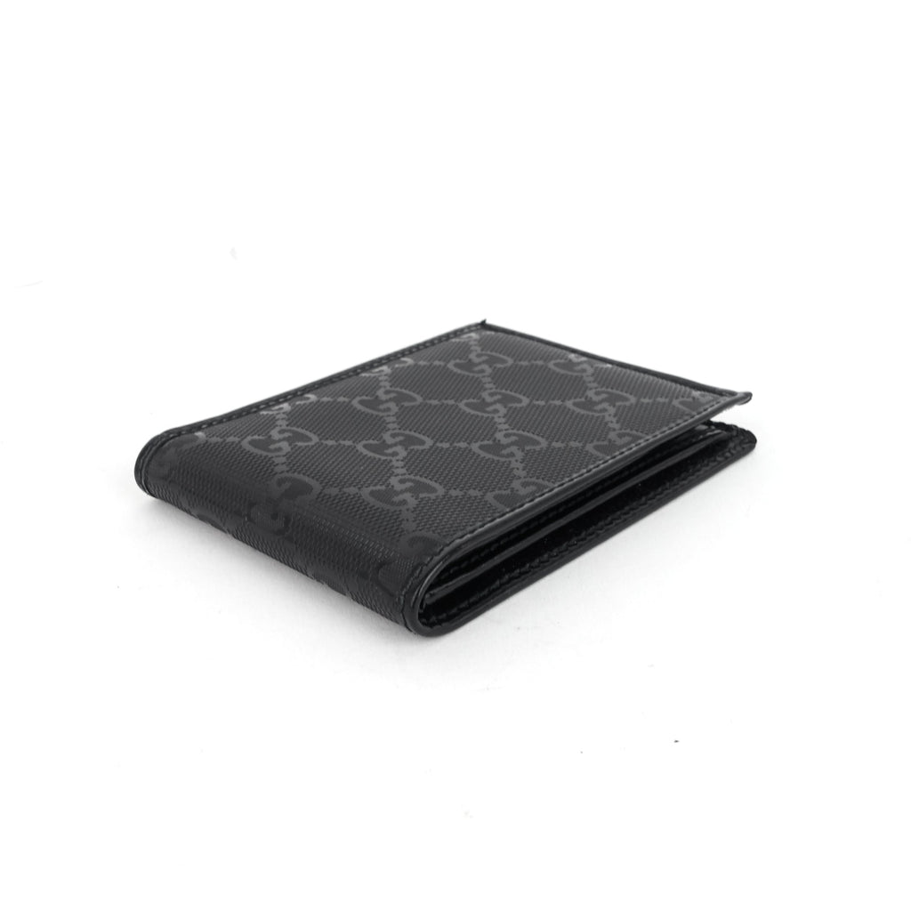 Gucci Bifold GG Coated Canvas Compact Wallet