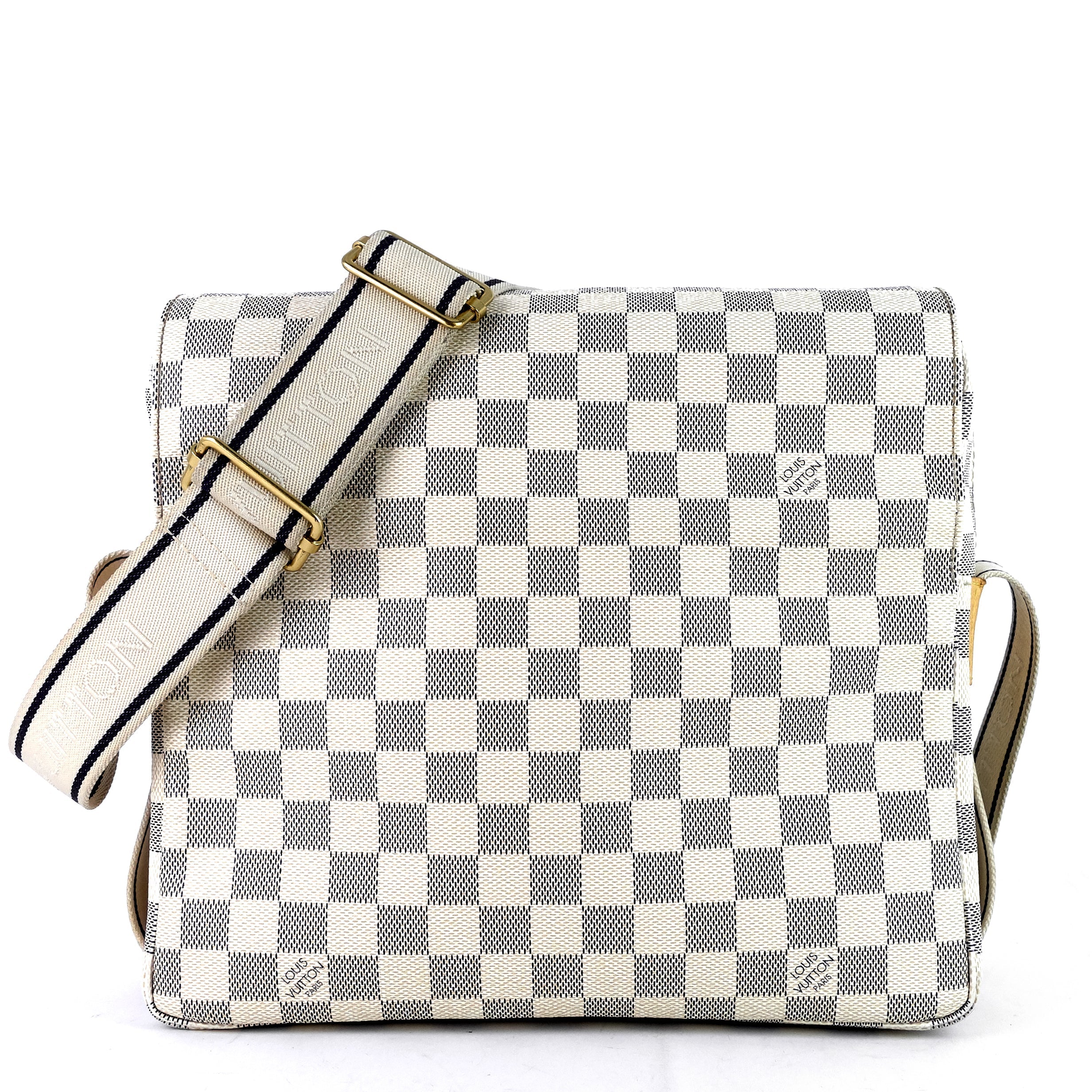 Louis Vuitto Naviglio Damier Azur Canvas Messenger Bag