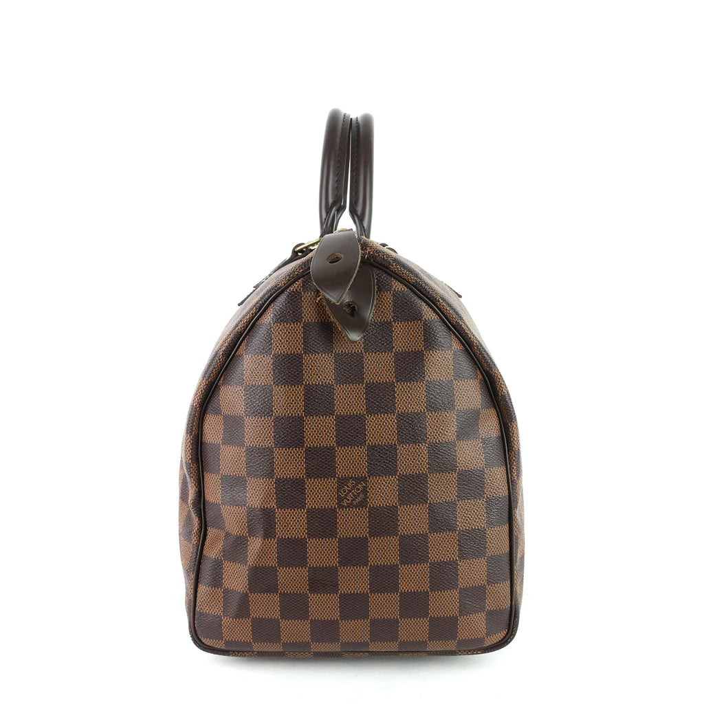 Louis Vuitto Speedy 35 Damier Ebene Canvas Bag