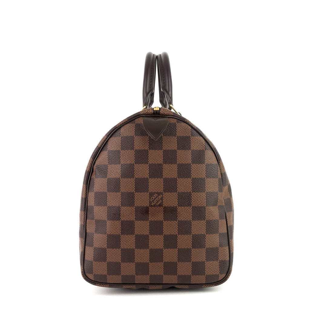 Louis Vuitto Speedy 30 Damier Ebene Canvas Bag