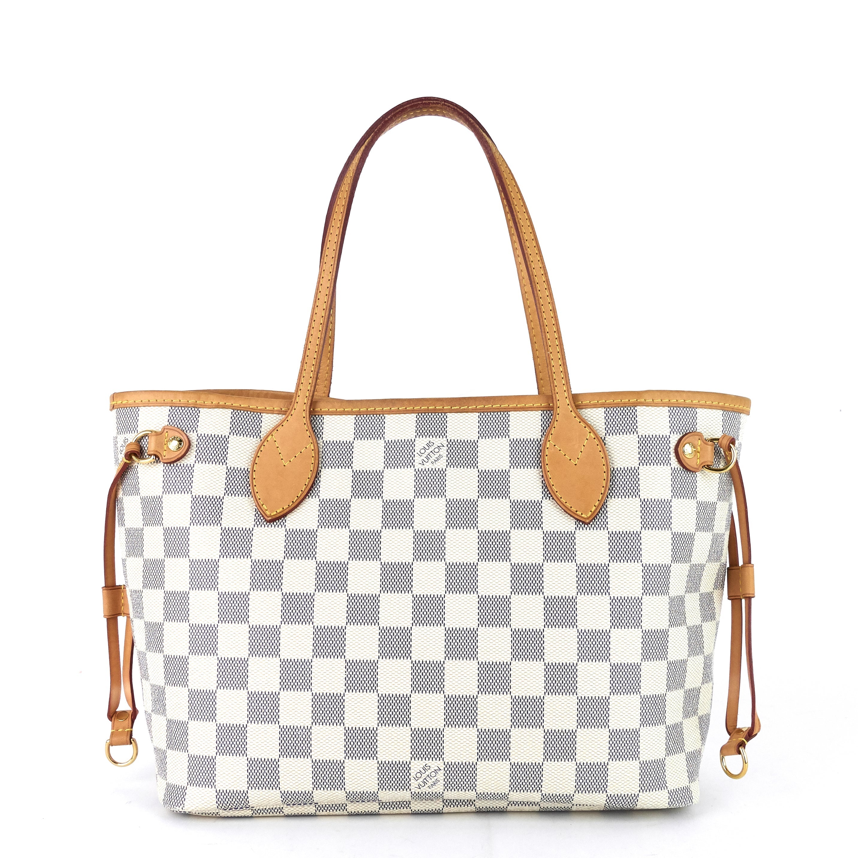 Louis Vuitto Neverfull PM Damier Azur Canvas Bag