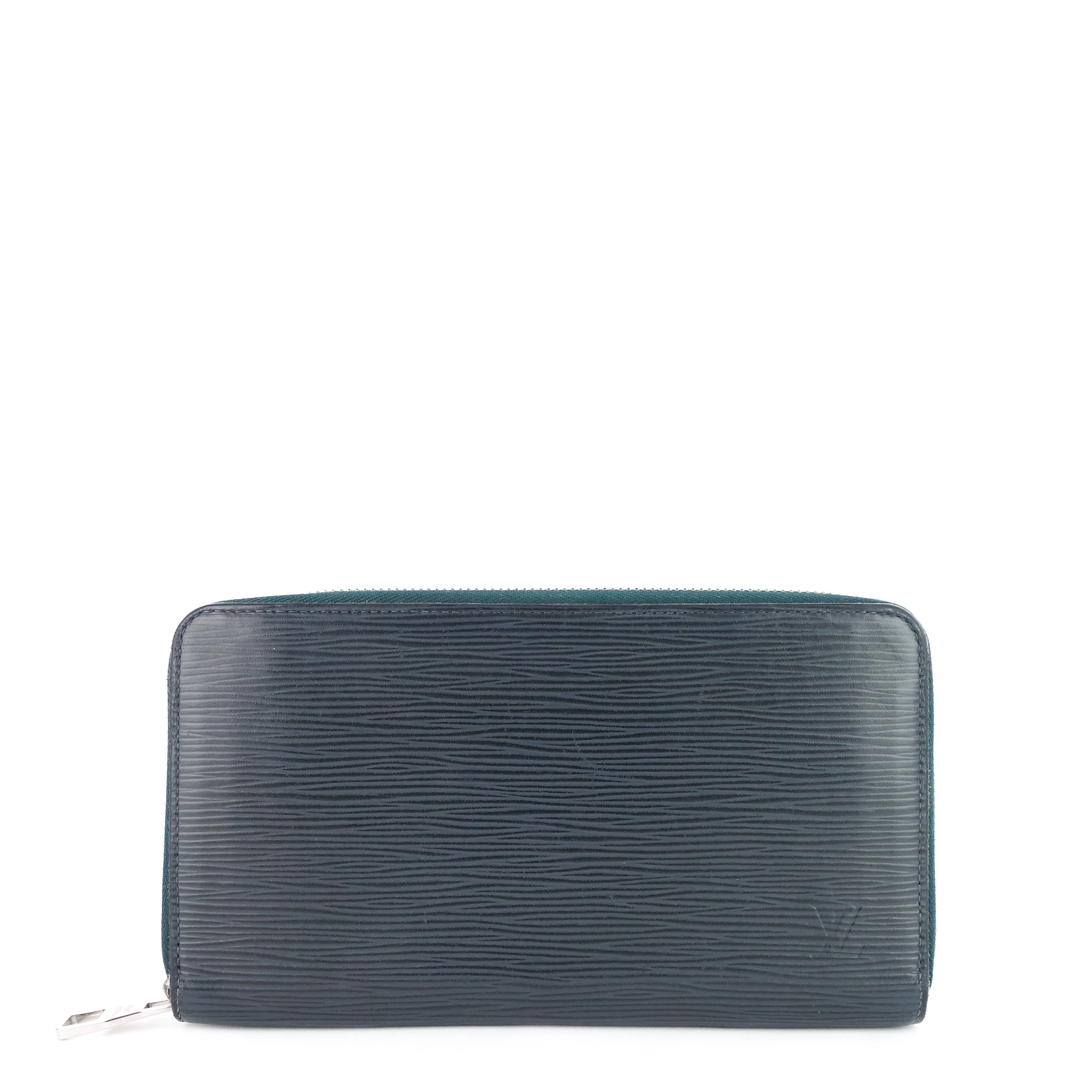 Louis Vuitto Zippy Navy Blue Epi Leather Organizer Wallet