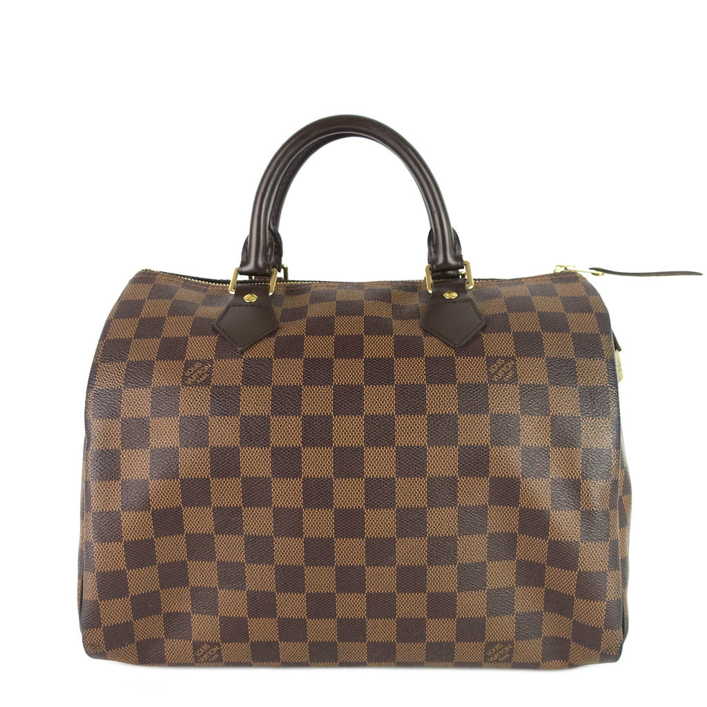Louis Vuitto Speedy 30 Damier Ebene Canvas Bag