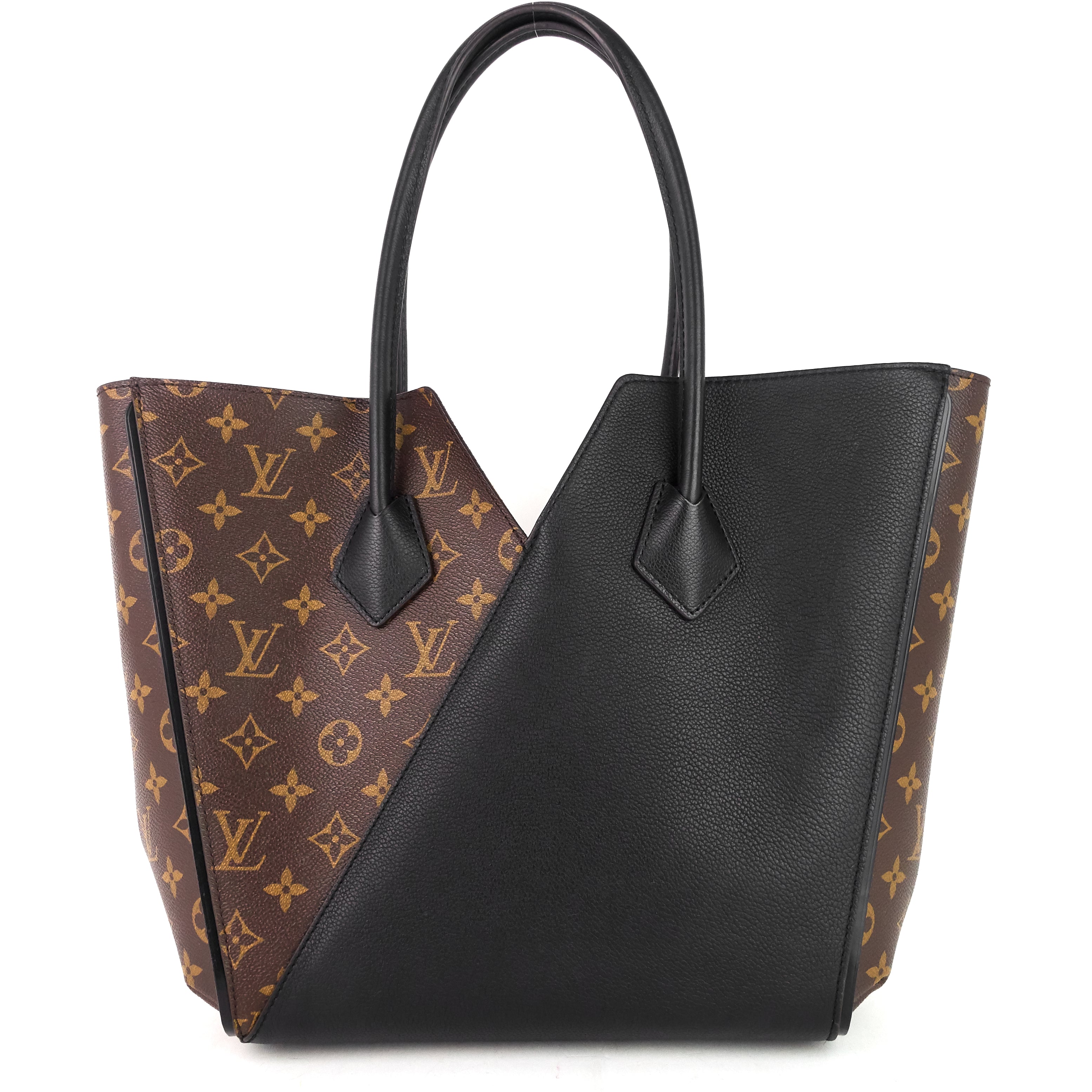 Louis Vuitto Kimono Monogram Canvas and Black Leather Bag