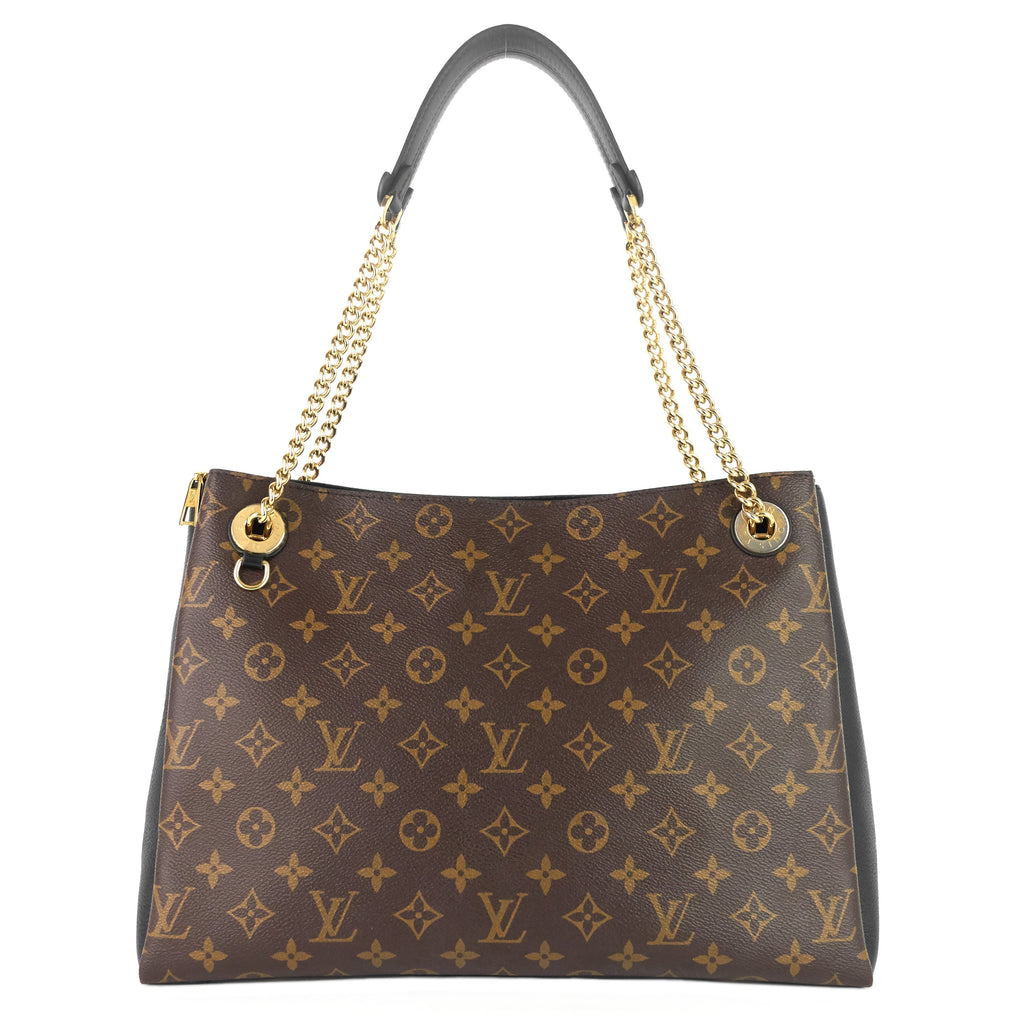 Louis Vuitto SurÃ¨ne MM Monogram Canvas and Calfskin Leather Tote Bag