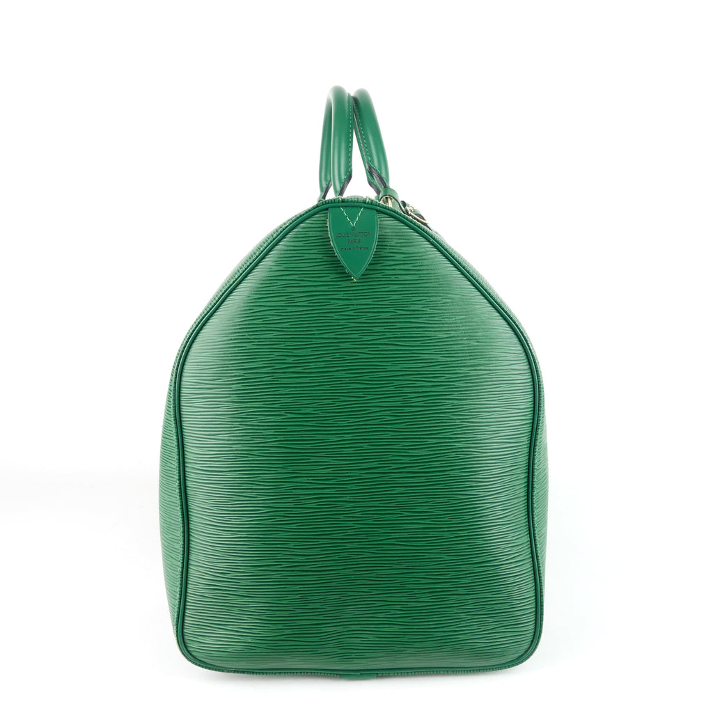 Louis Vuitto Keepall 50 Green Epi Leather Bag