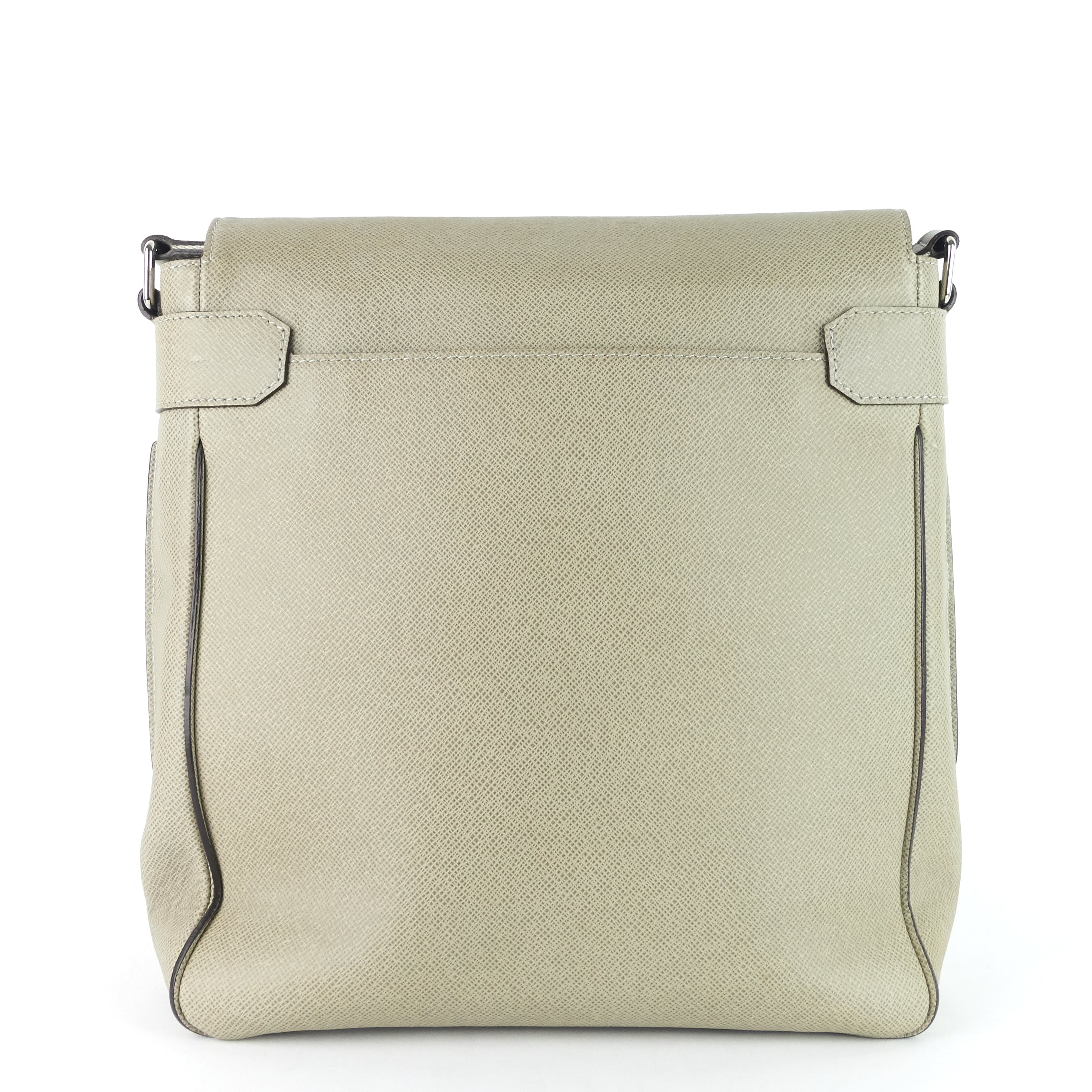 Louis Vuitto Milo Taiga Leather Messenger Bag