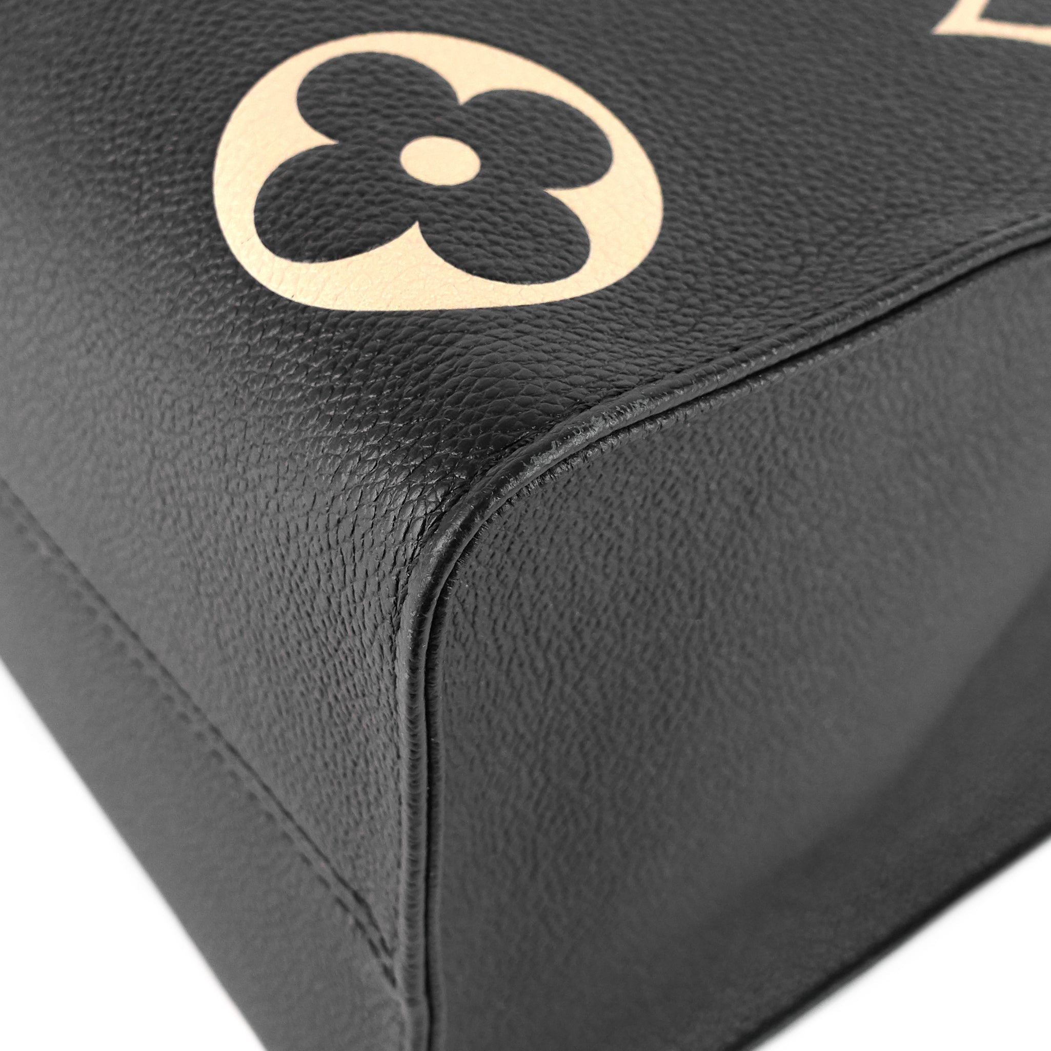 Louis Vuitto OnTheGo MM Bicolour Monogram Empreinte Leather Bag