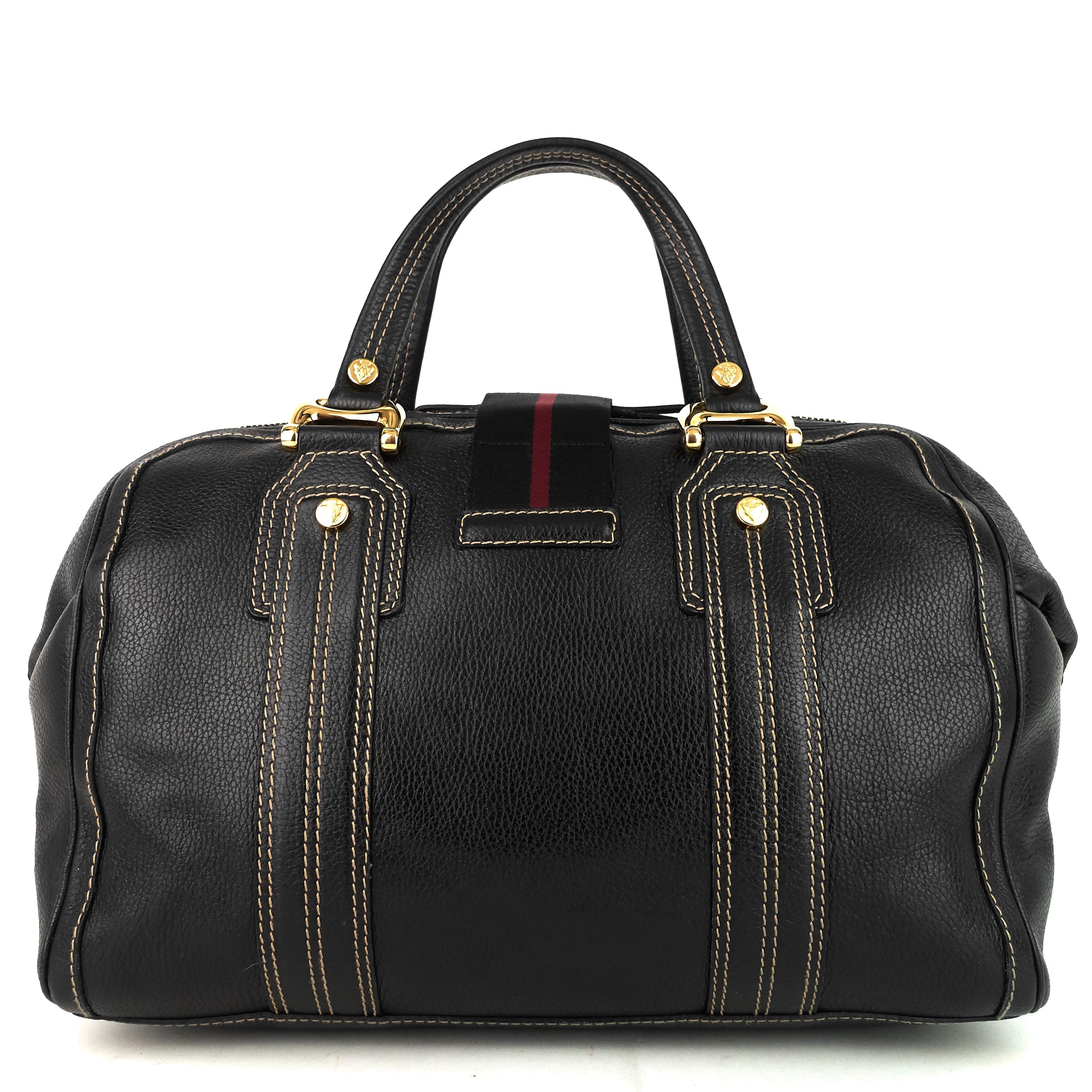 Gucci Aviatrix Large Leather Boston Bag