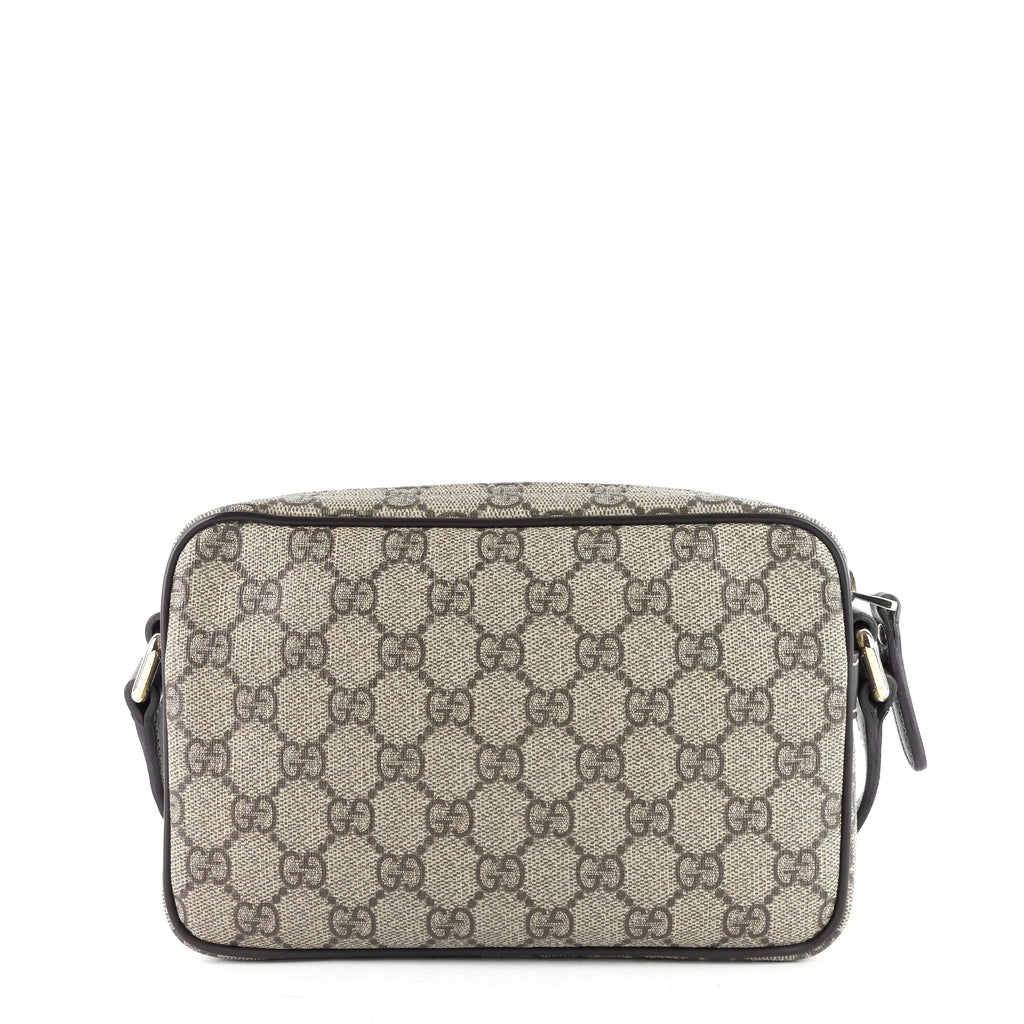 Gucci Front Zip GG Supreme Canvas Camera Bag