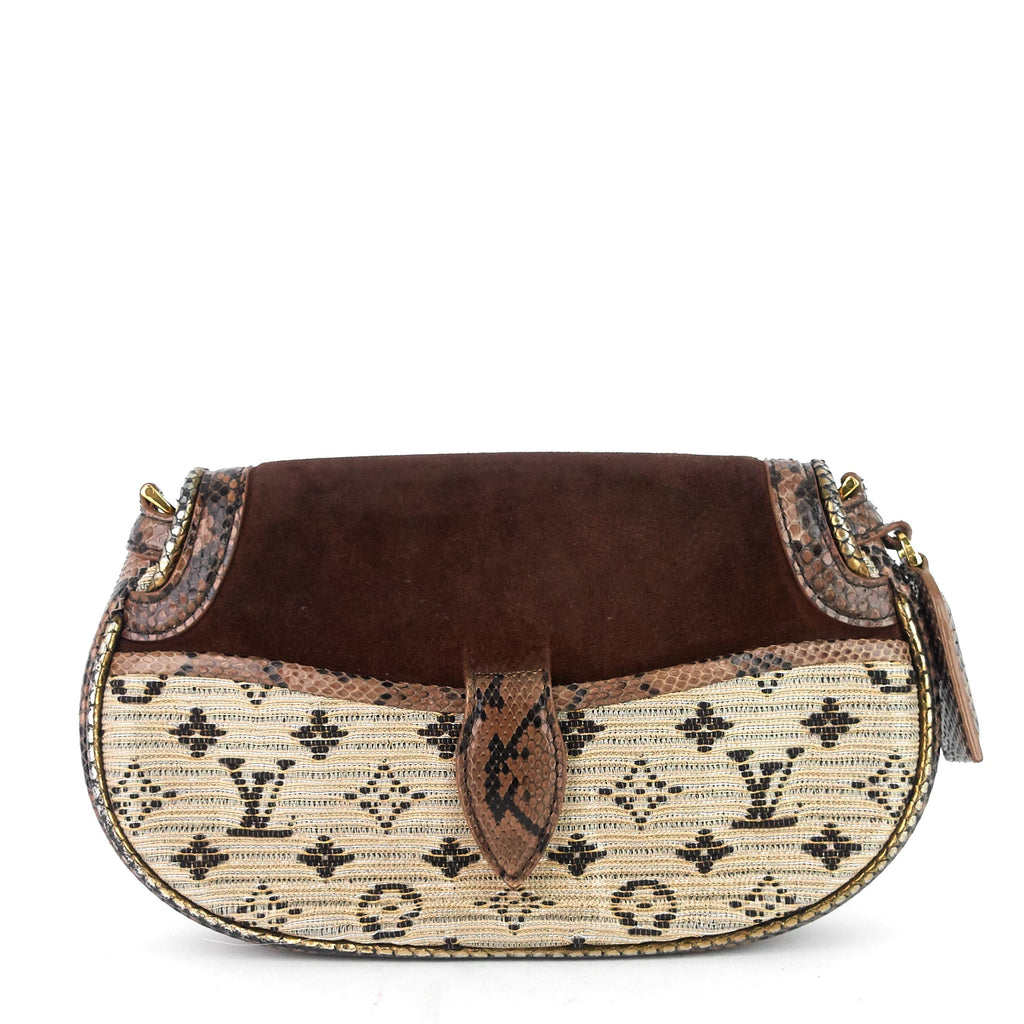 Louis Vuitto Empire Levant Suede and Python Bag