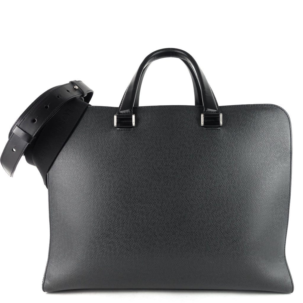 Louis Vuitto Nevski Taiga Leather Briefcase Bag