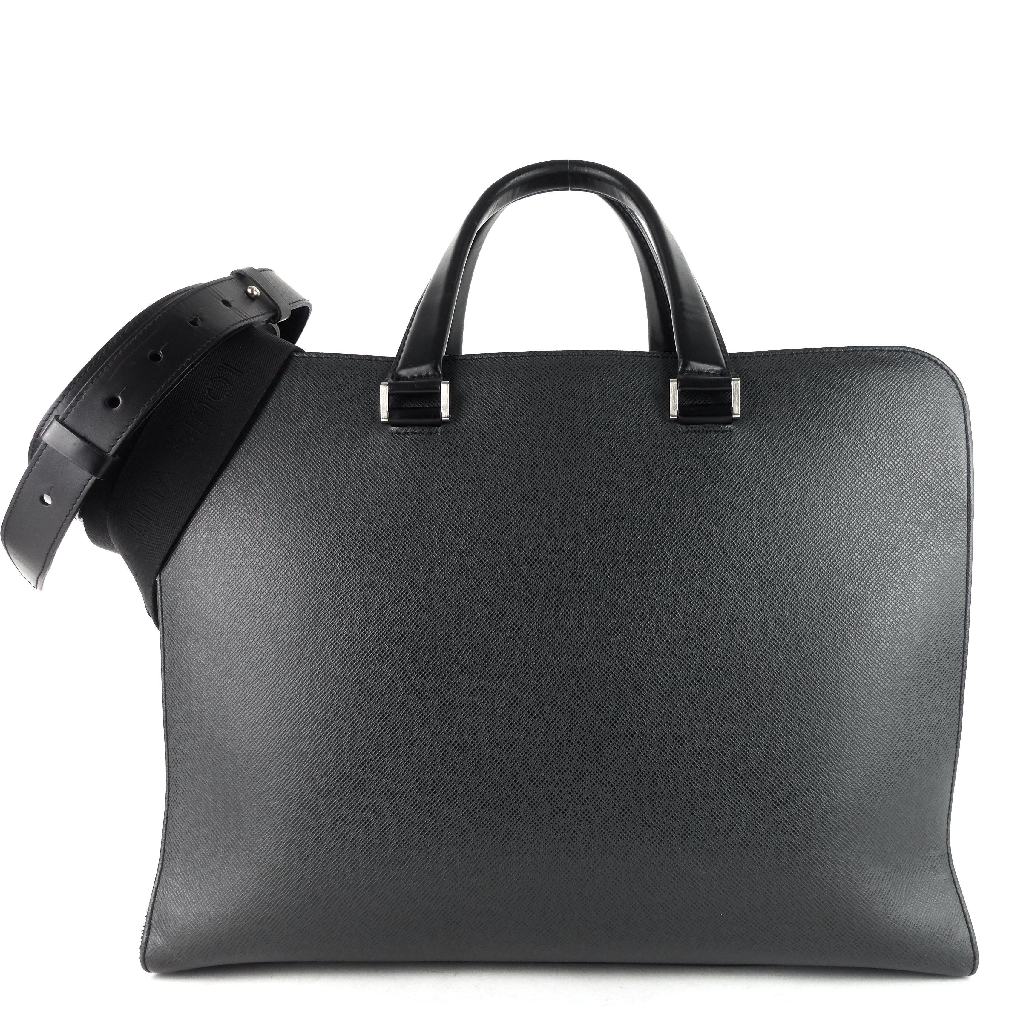 Louis Vuitto Nevski Taiga Leather Briefcase Bag