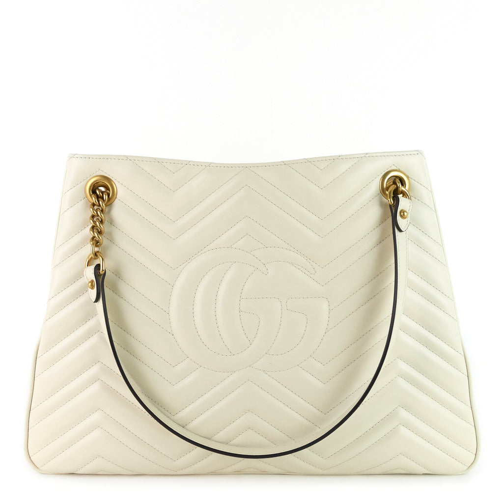 Gucci Marmont Medium MatelassÃ© Calf Leather Chain Shoulder Bag