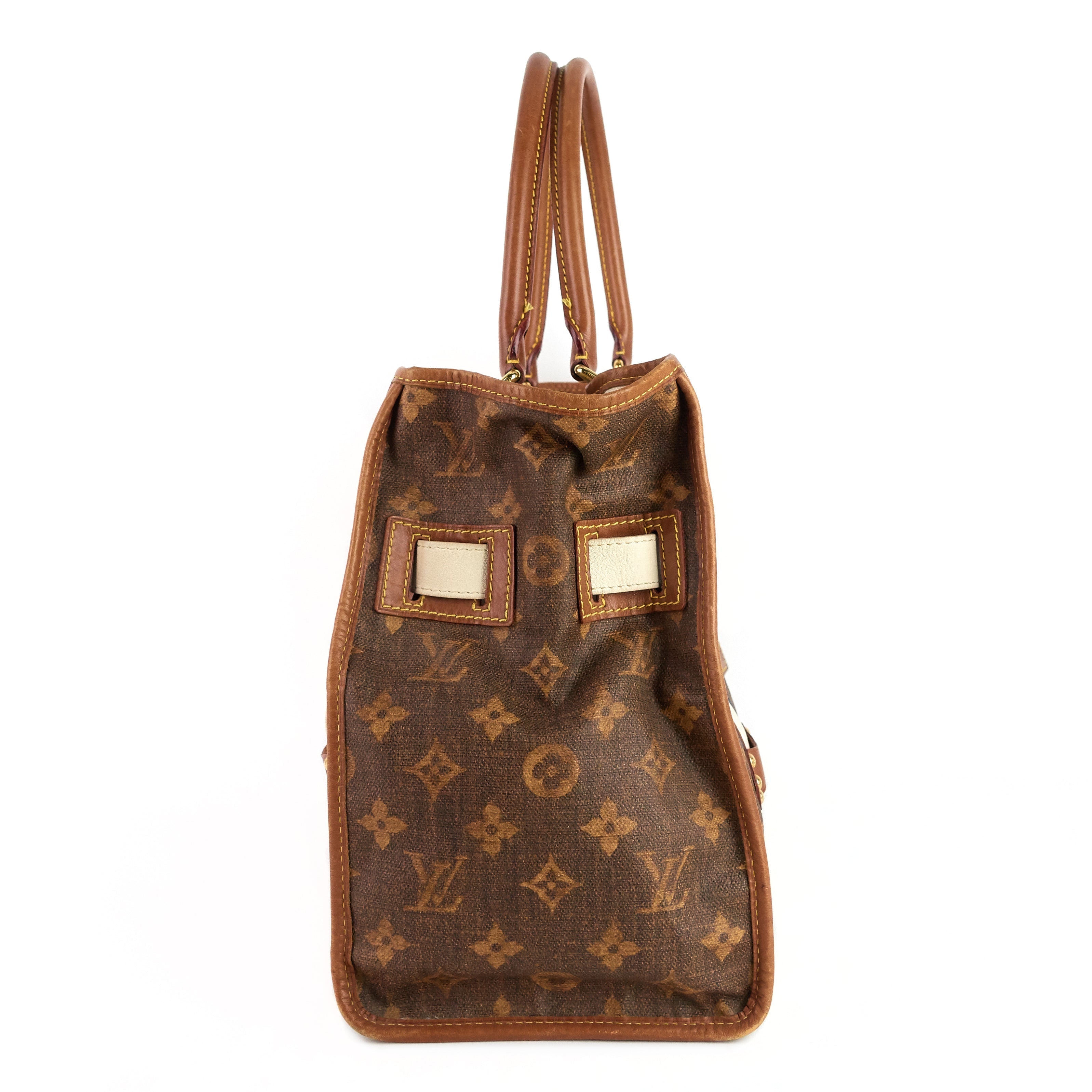 Louis Vuitto Rayures Tisse GM Monogram Canvas Bag