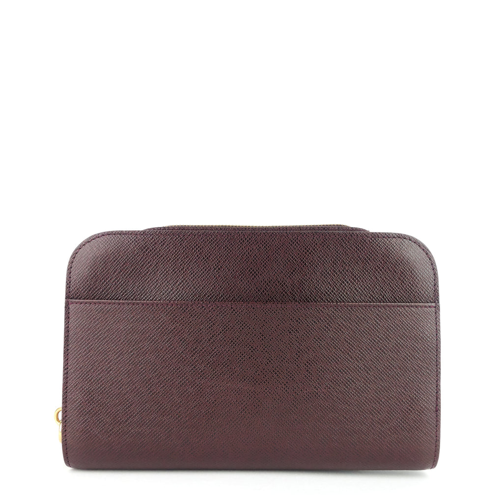 Louis Vuitto Pochette Baikal Acajou Taiga Leather Bag