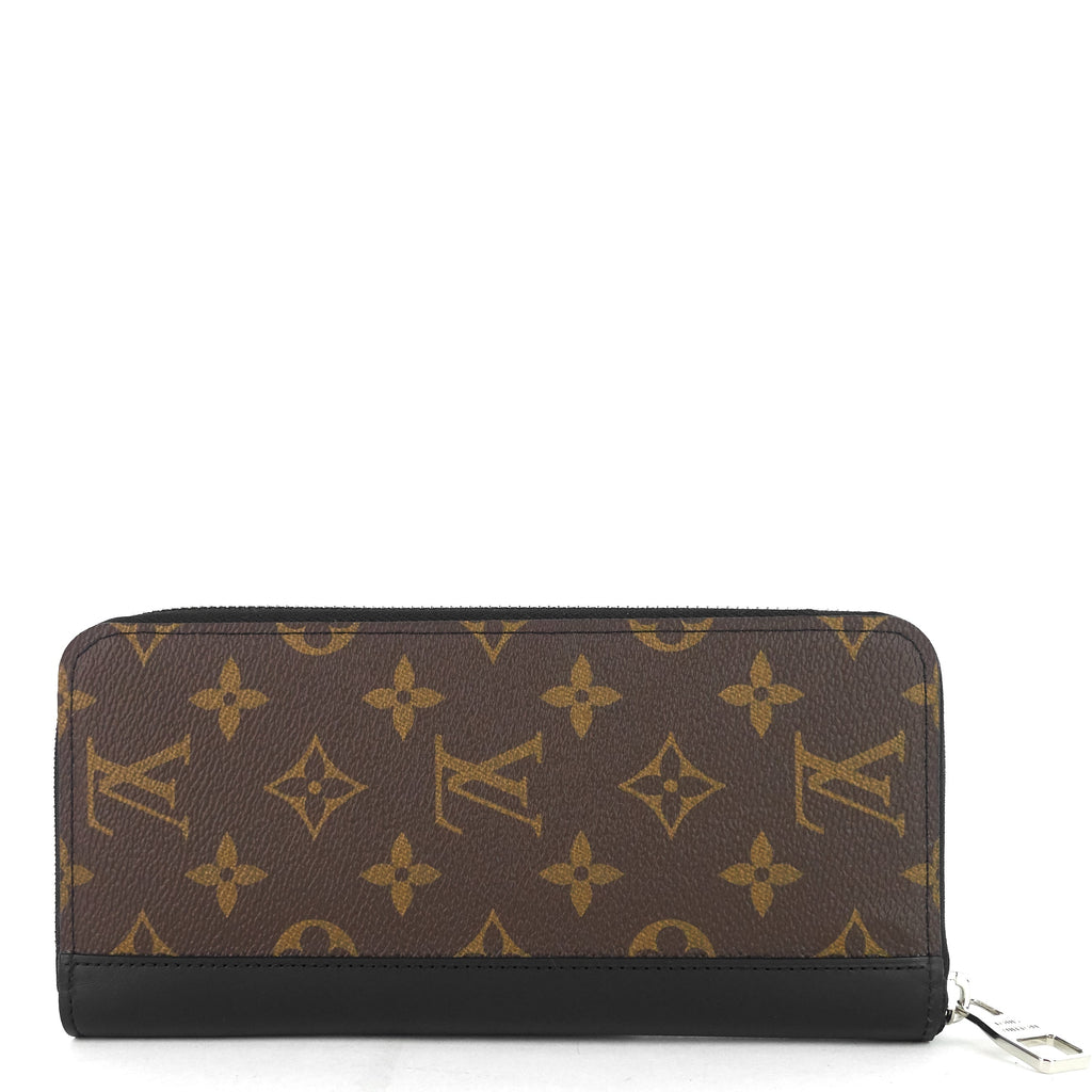 Louis Vuitto Zippy Monogram Macassar Canvas Vertical Bifold Wallet