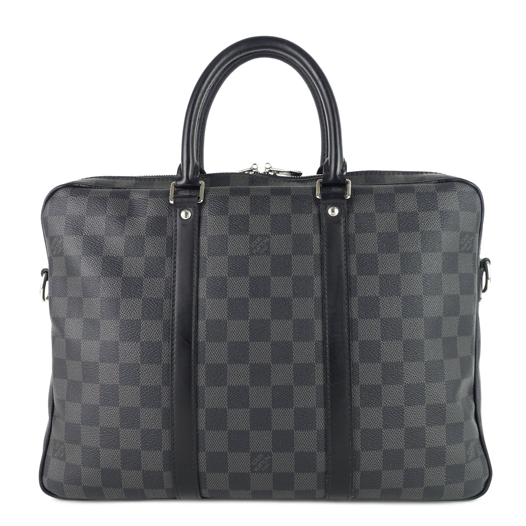 Louis Vuitto Porte-Documents Voyage PM Damier Graphite Canvas Briefcase Bag