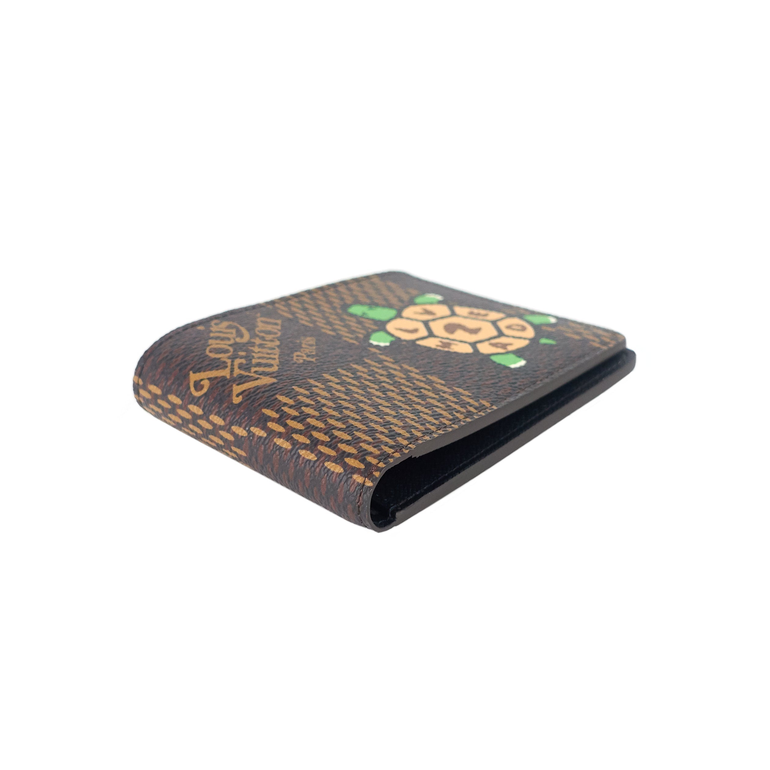 Louis Vuitto Nigo Turtle Giant Damier Ebene Canvas Multiple Wallet
