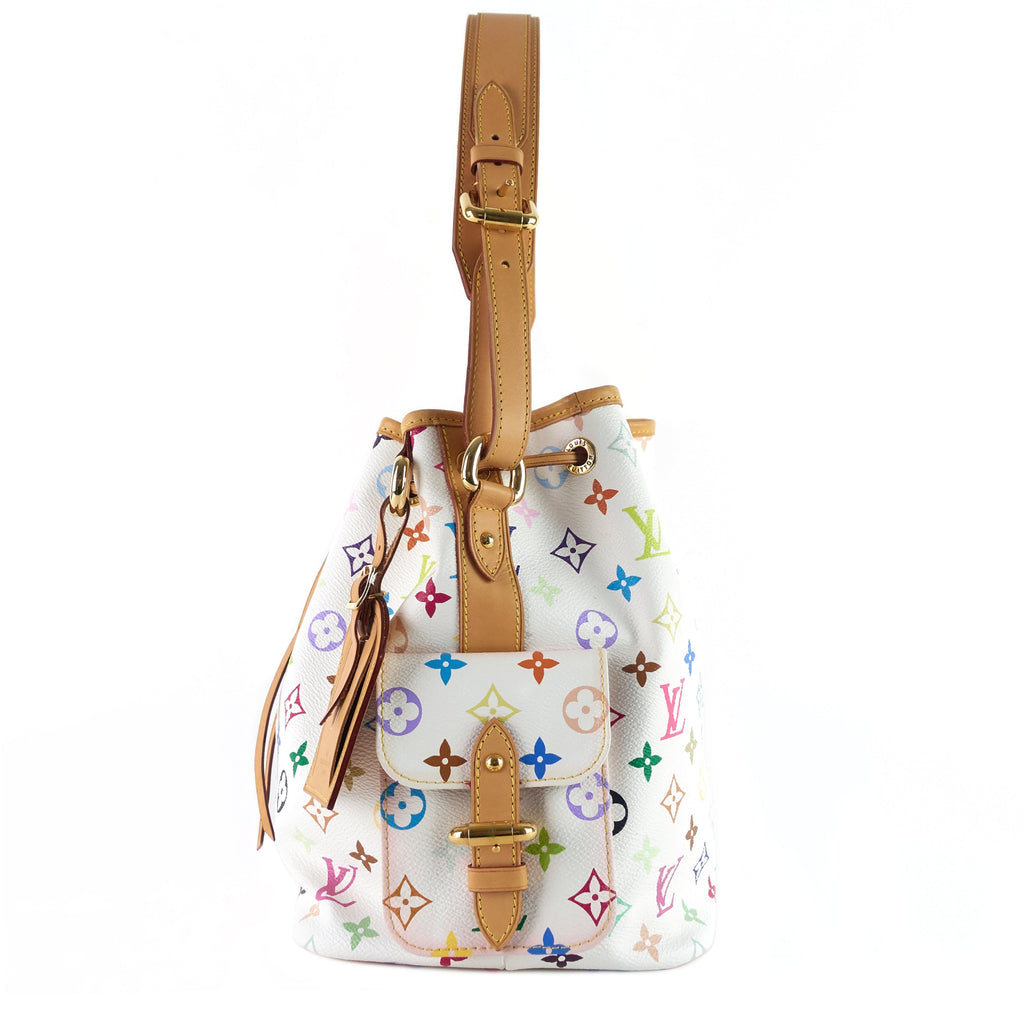 Louis Vuitto Petit NoÃ© Monogram Multicolore Canvas Bag