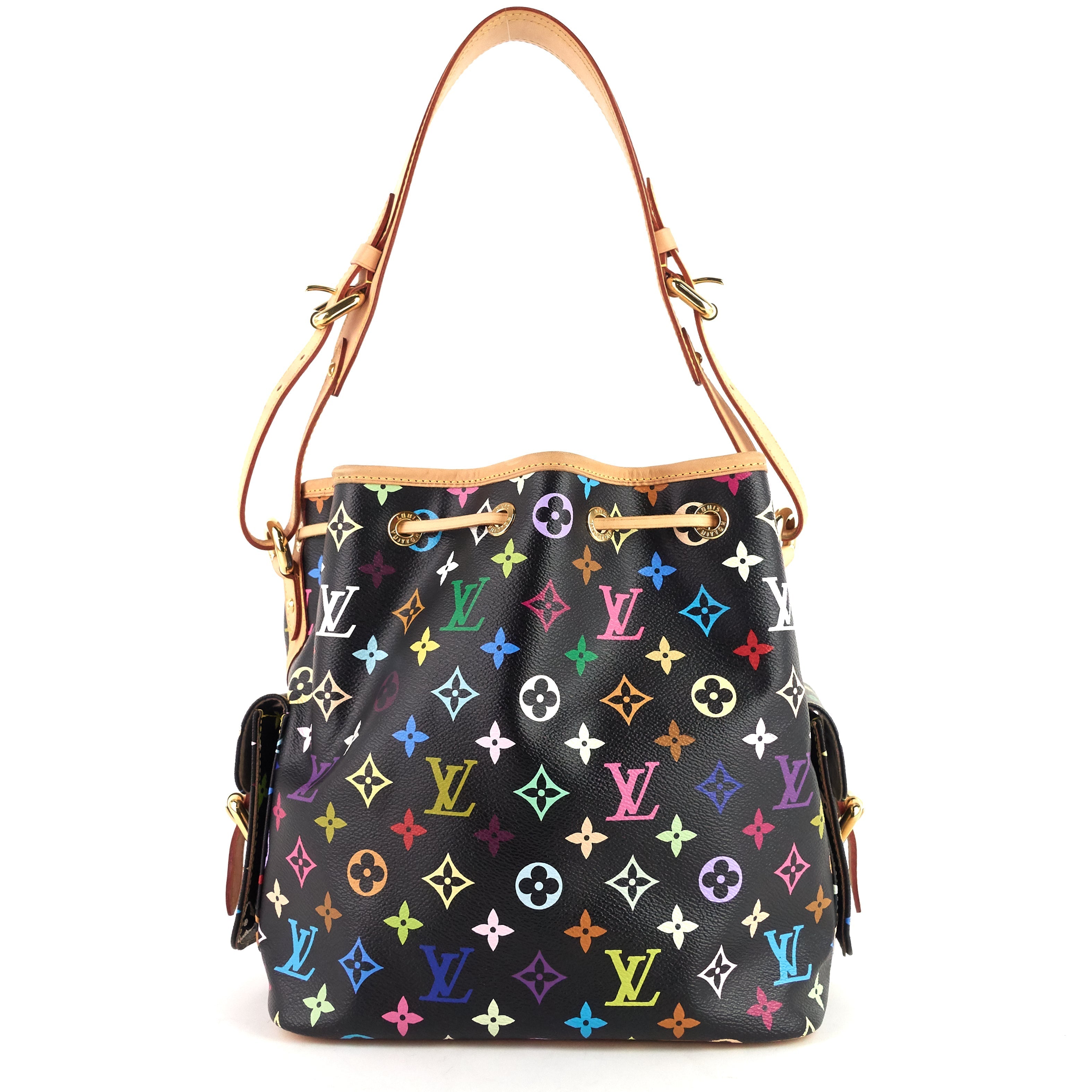 Louis Vuitto Petit NoÃ© Monogram Multicolore Canvas Bag
