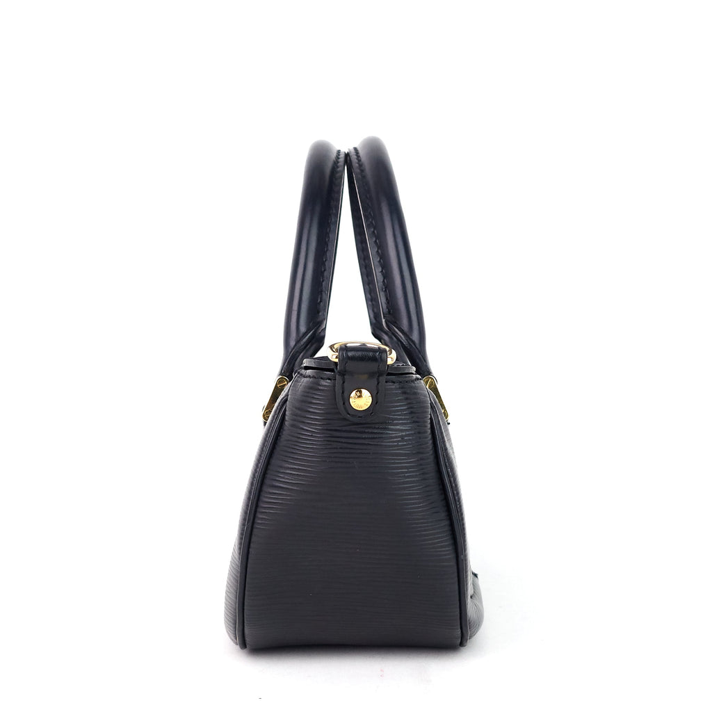 Louis Vuitto Dhanura Black Epi Leather Handbag